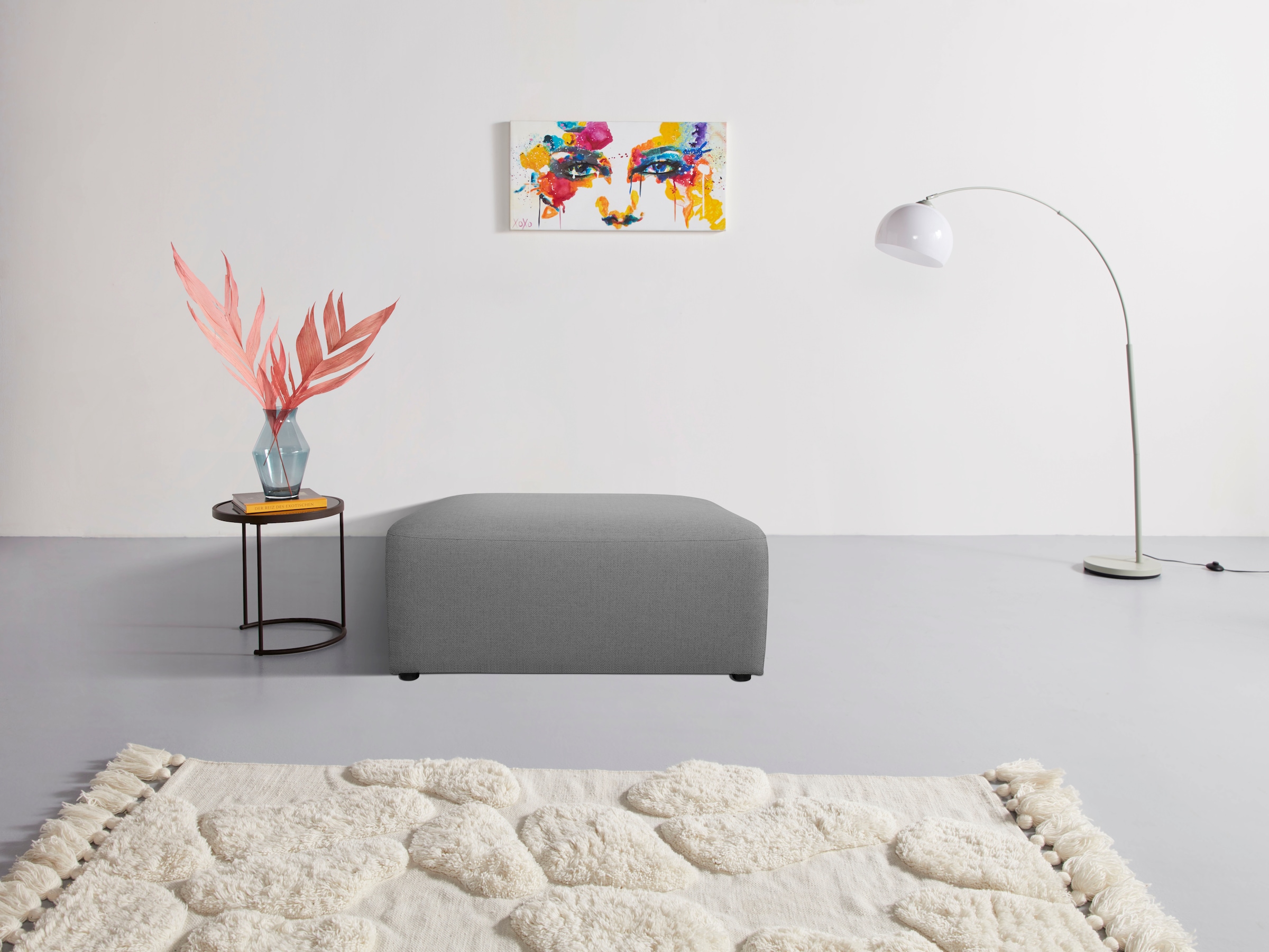 INOSIGN Polsterhocker »Koa, Hocker, passend zur Modulserie KOA«, in Webstof günstig online kaufen