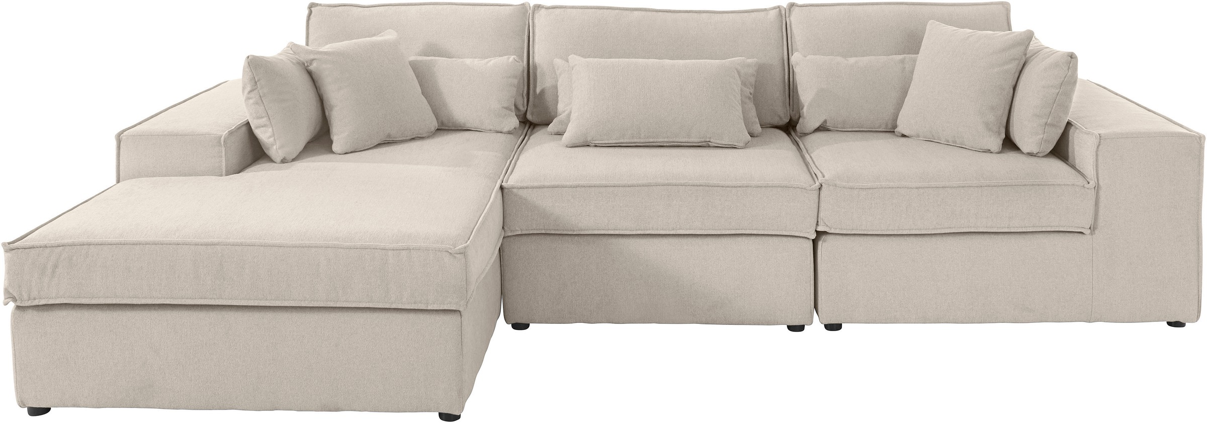 RAUM.ID Ecksofa »Florid L-Form«, 3 Teile, bestehend aus Modulen, viele Bezu günstig online kaufen