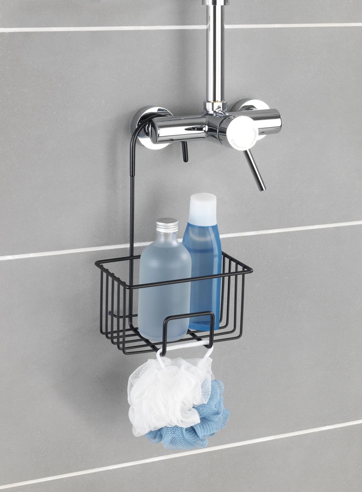 WENKO Duschablage »Milito« Dusch-Caddy zum Einhängen ohne Bohren, Ablage aus rostfreiem Edelstahl