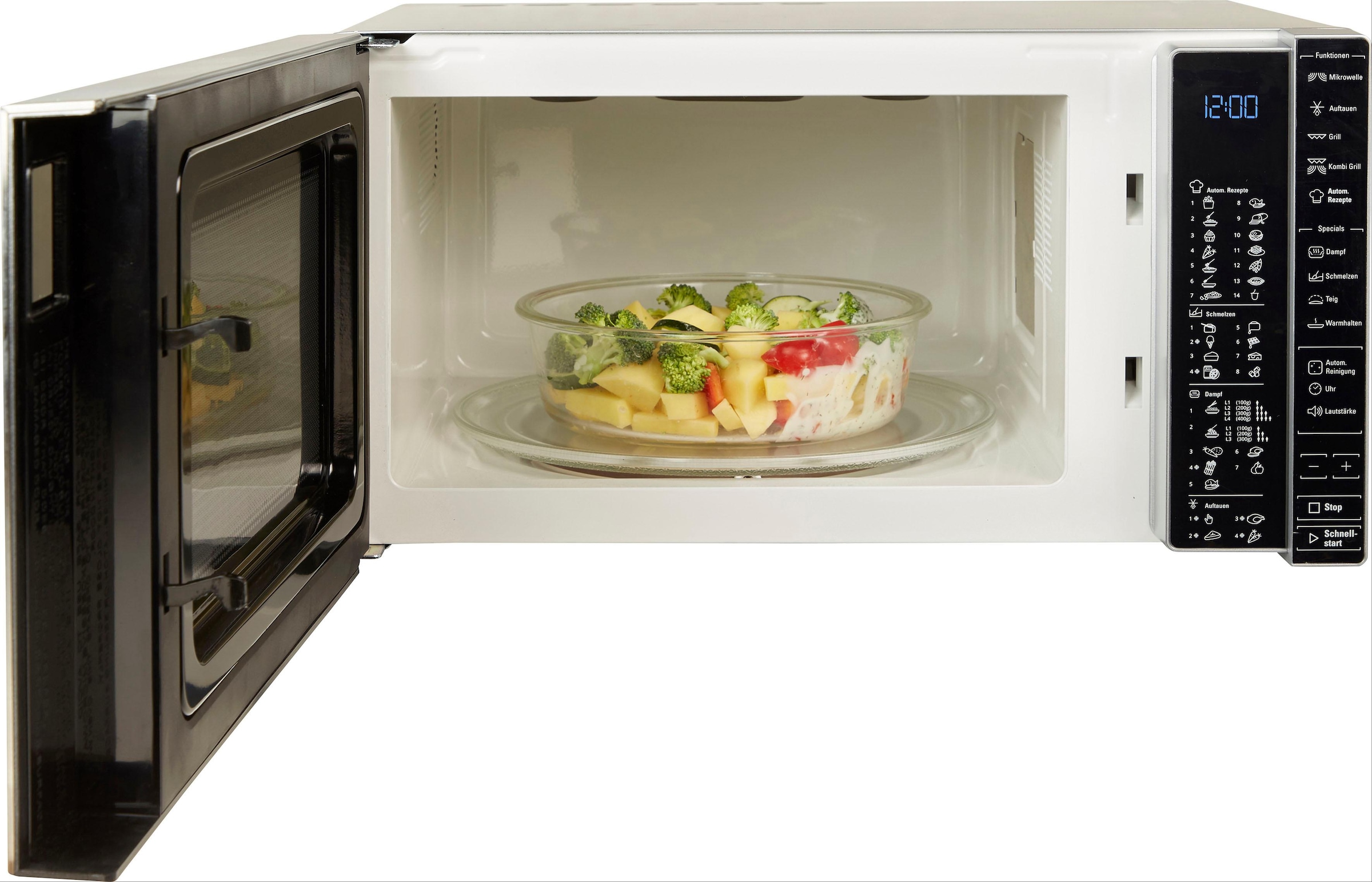 BAUKNECHT Mikrowelle »MW 304 M« Grill 900 W Mit Dampfgarfunktion, Grill und Automatikprogrammen