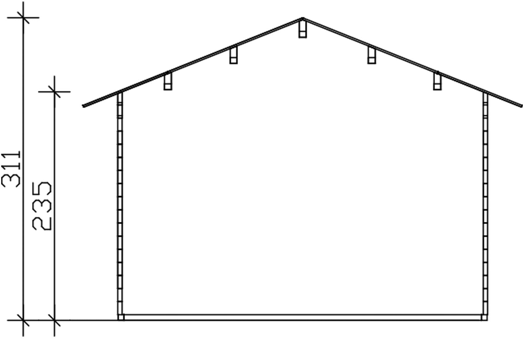 Skanholz Gartenhaus »Lugano 2«