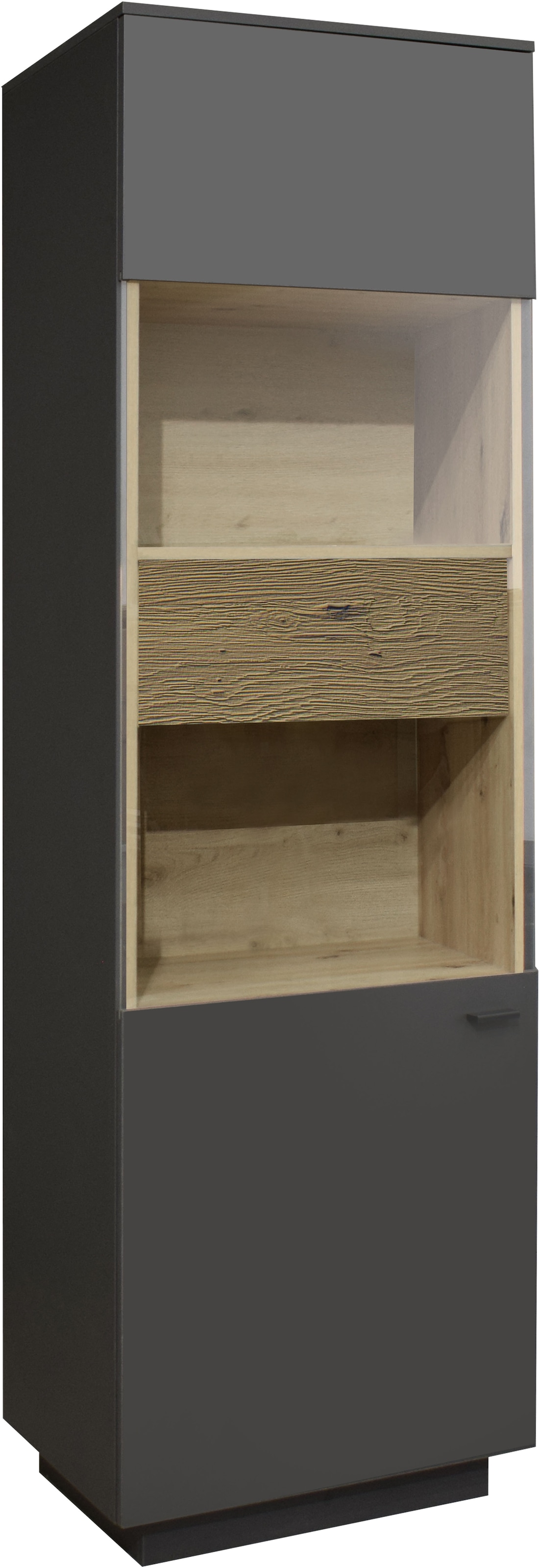 Mäusbacher Standvitrine Standvitrine, BHT  60/196/45 cm, inkl. Griffbeleuchtung, Türdämpfung