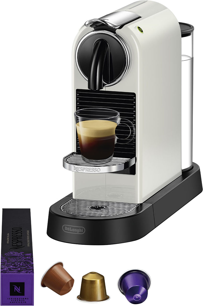Kapselmaschine »CITIZ EN 167.W von DeLonghi, White«, inkl. Willkommenspaket mit 14...