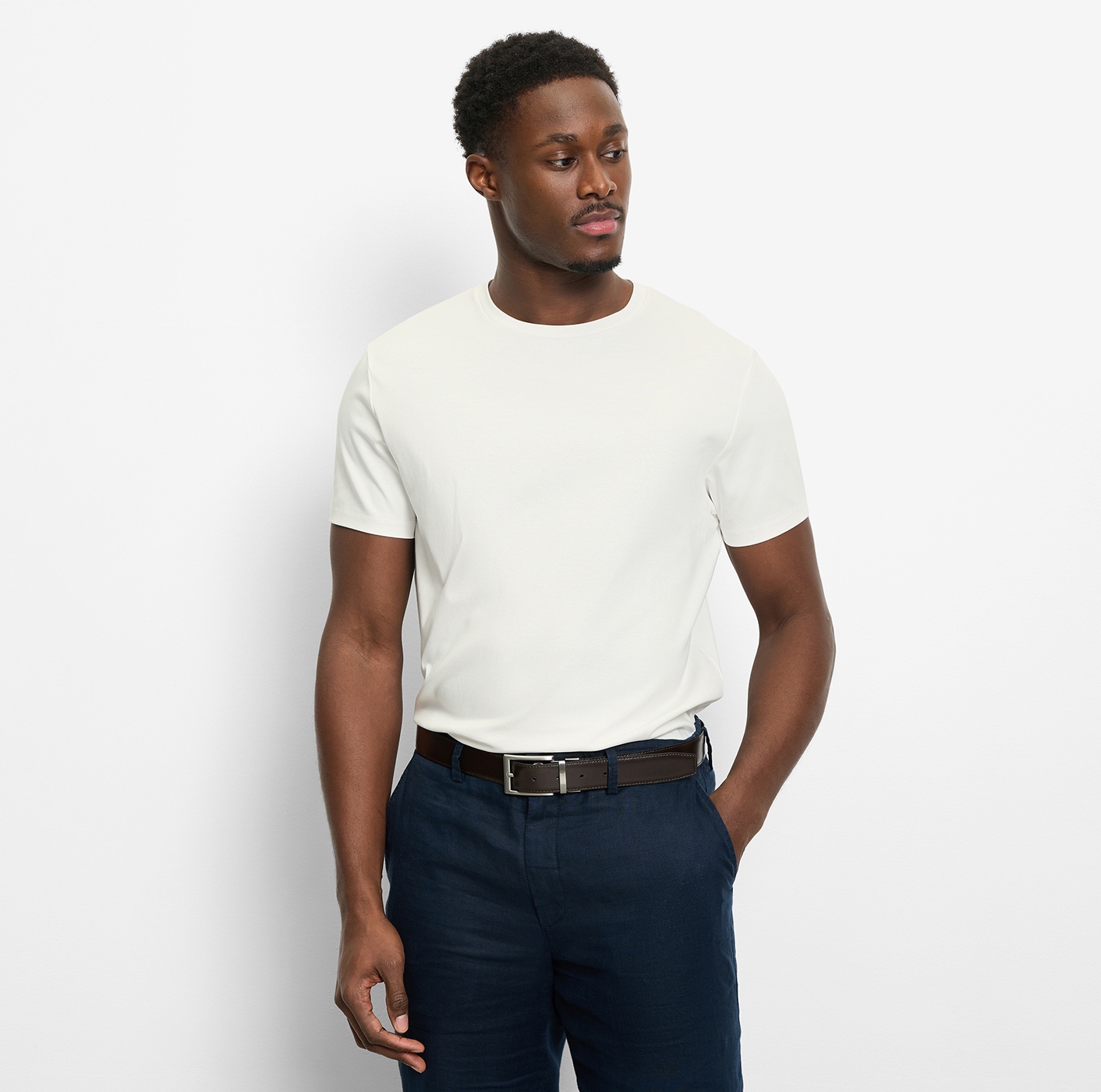 OLYMP T-Shirt basic, normale Passform, Rundhals