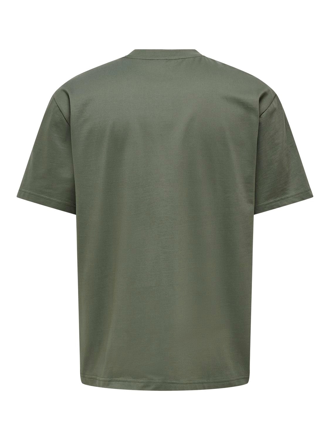 ONLY & SONS Rundhalsshirt »ONSFRED RLX SS TEE« Baumwolle, relaxed fit