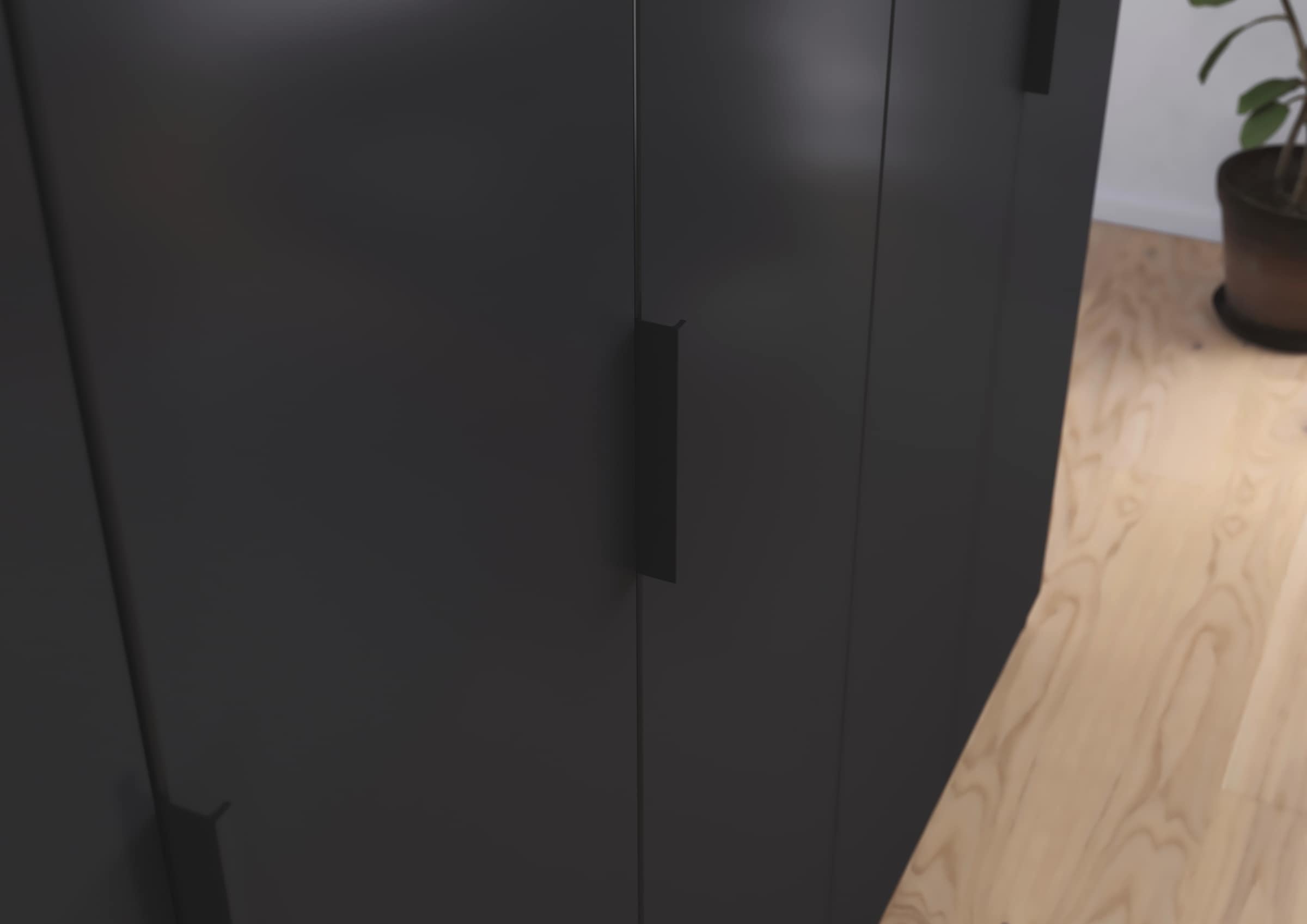 rauch Kleiderschrank »Drehtürenschrank Schrank Garderobe Schlafzimmerschrank KODA«, (oberer Schubkasten mit praktischer Inneneinteilung), mit asymmetrisch angeordneten Schubladen MADE IN GERMANY