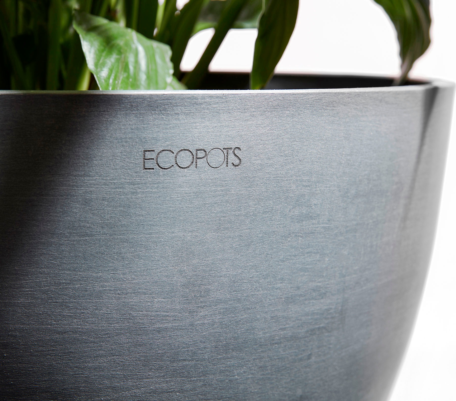 ECOPOTS Blumentopf »Brussels 35 Weißgrau«, für innen und außen: frostsicher, bruchsicher und lichtbeständig
