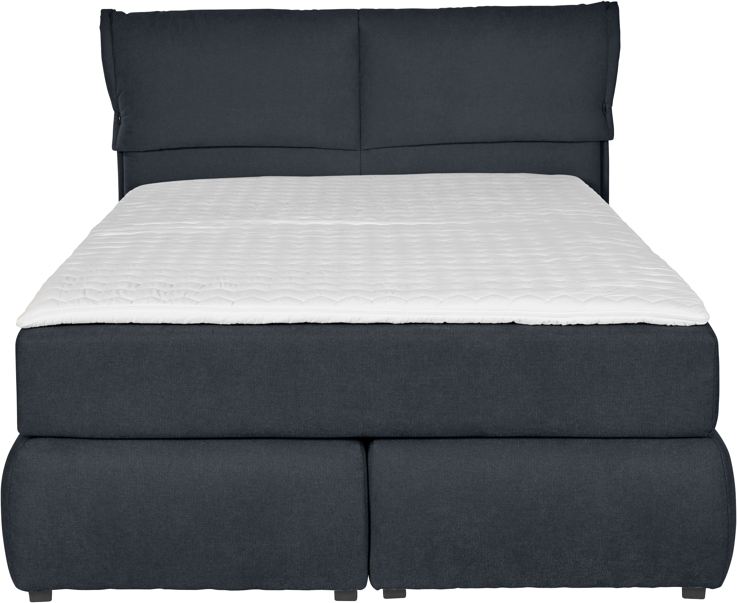 andas Boxspringbett »Jenson«, in 4 Farben, 4 Breiten, 3 Matratzenarten in 2 Härtegraden, Topper