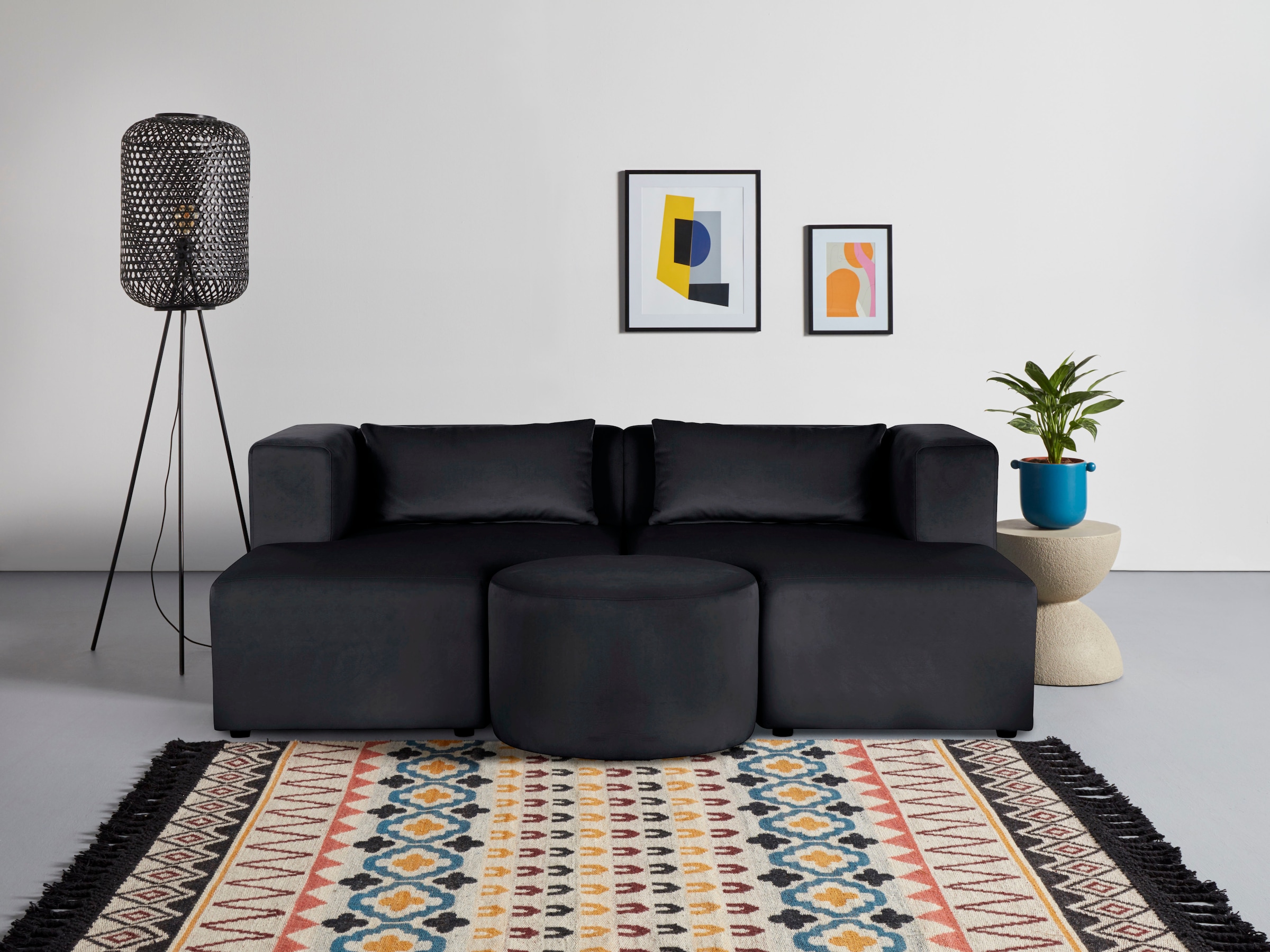 Leonique Sofa »Alexane«, zusammengesetzt aus Modulen, in vielen Bezugsqualitäten und Farben.