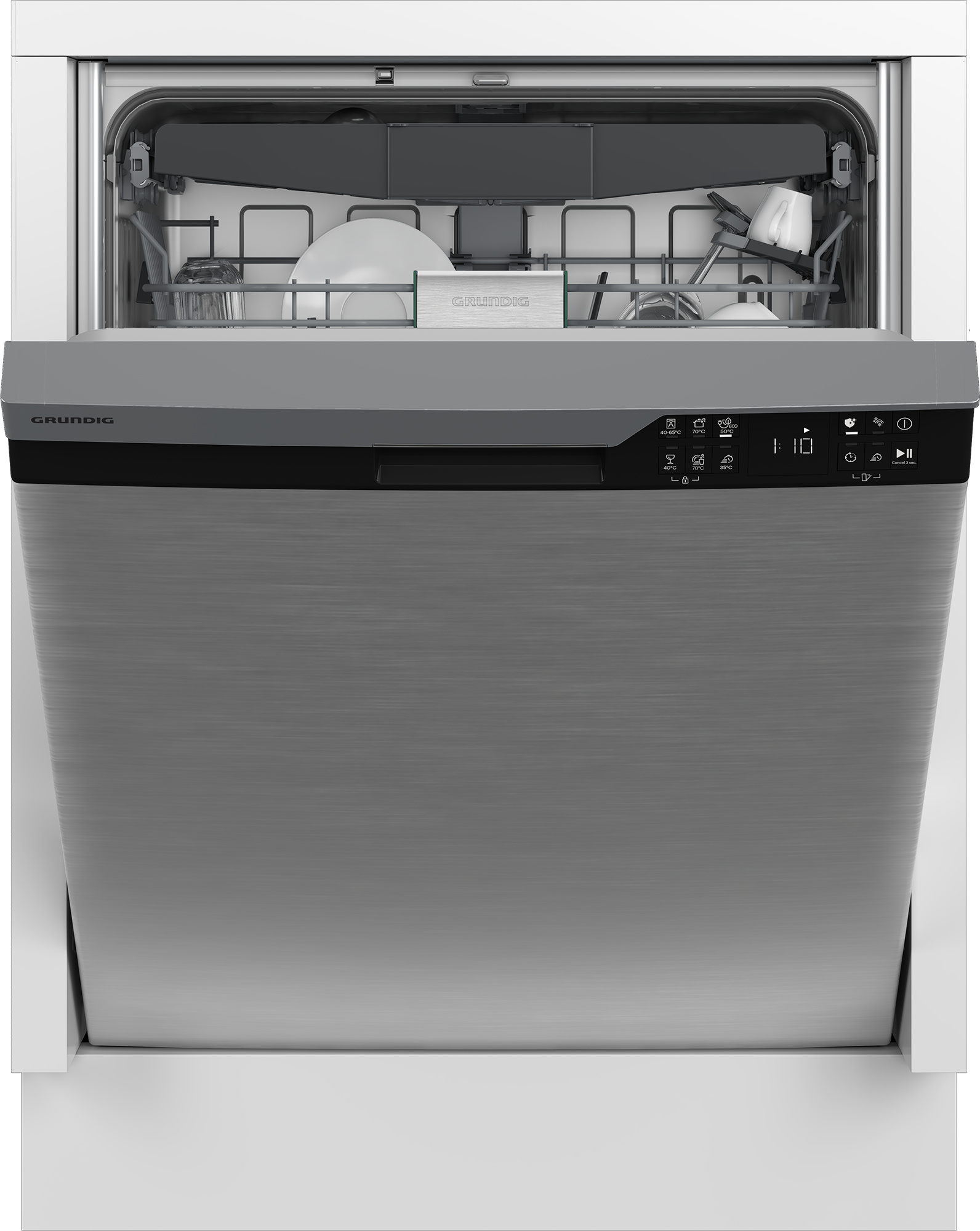 Grundig Unterbaugeschirrspüler »GNUP4420X 7628791677«, 15 Maßgedecke, CornerWash