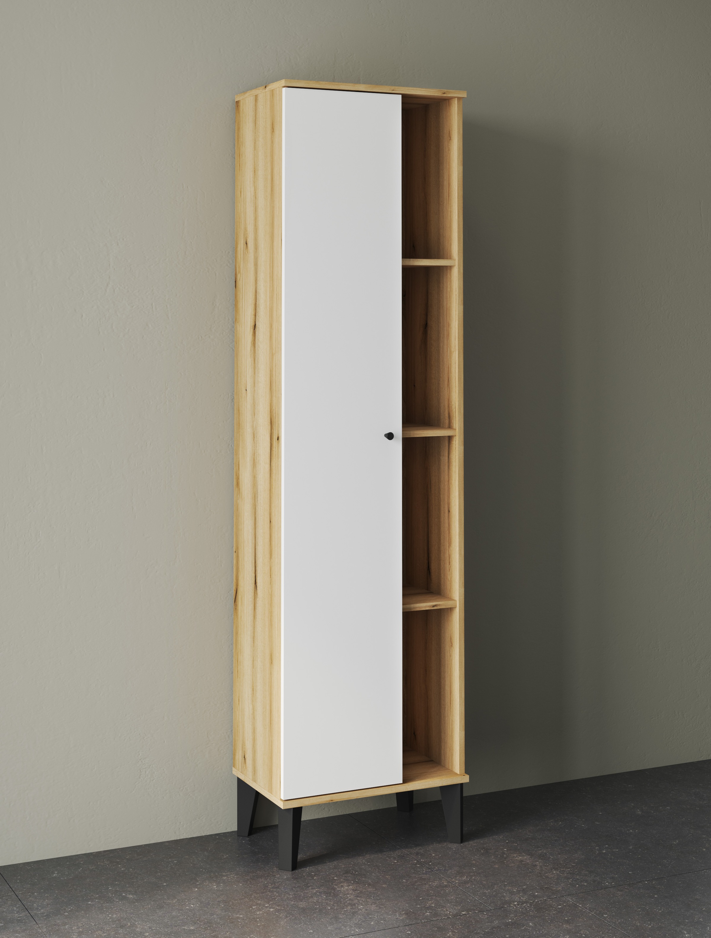 INOSIGN Stauraumschrank »Oslo, Badschrank mit Knopfgriff, Hochschrank im sk günstig online kaufen