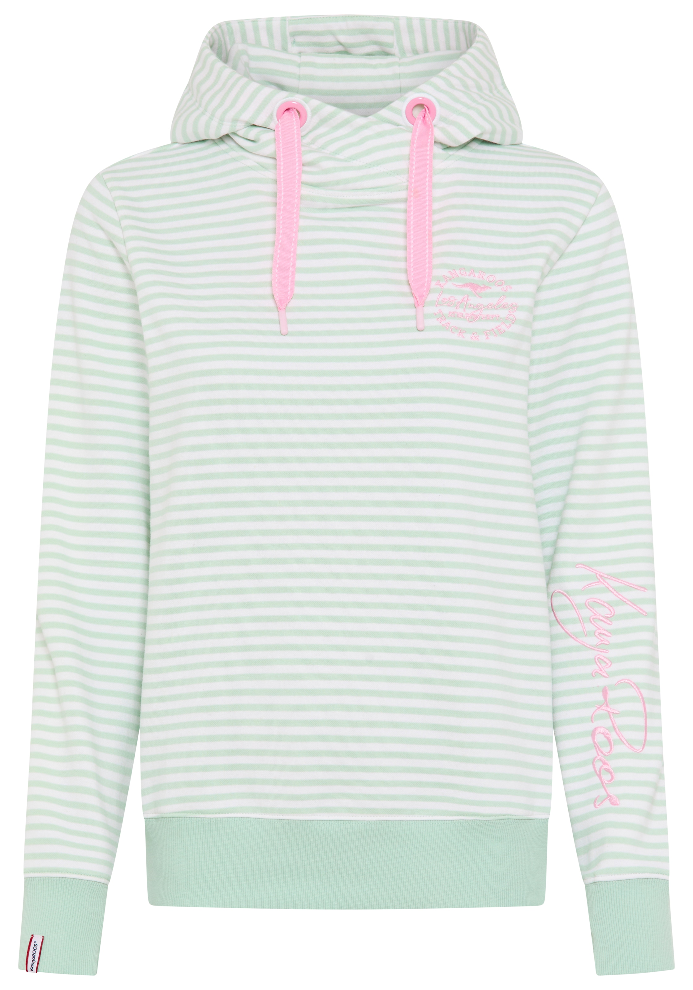 KangaROOS Kapuzensweatshirt , casual Stil, mit Kapuze und Kordelzug, bequeme Passform, Langarm
