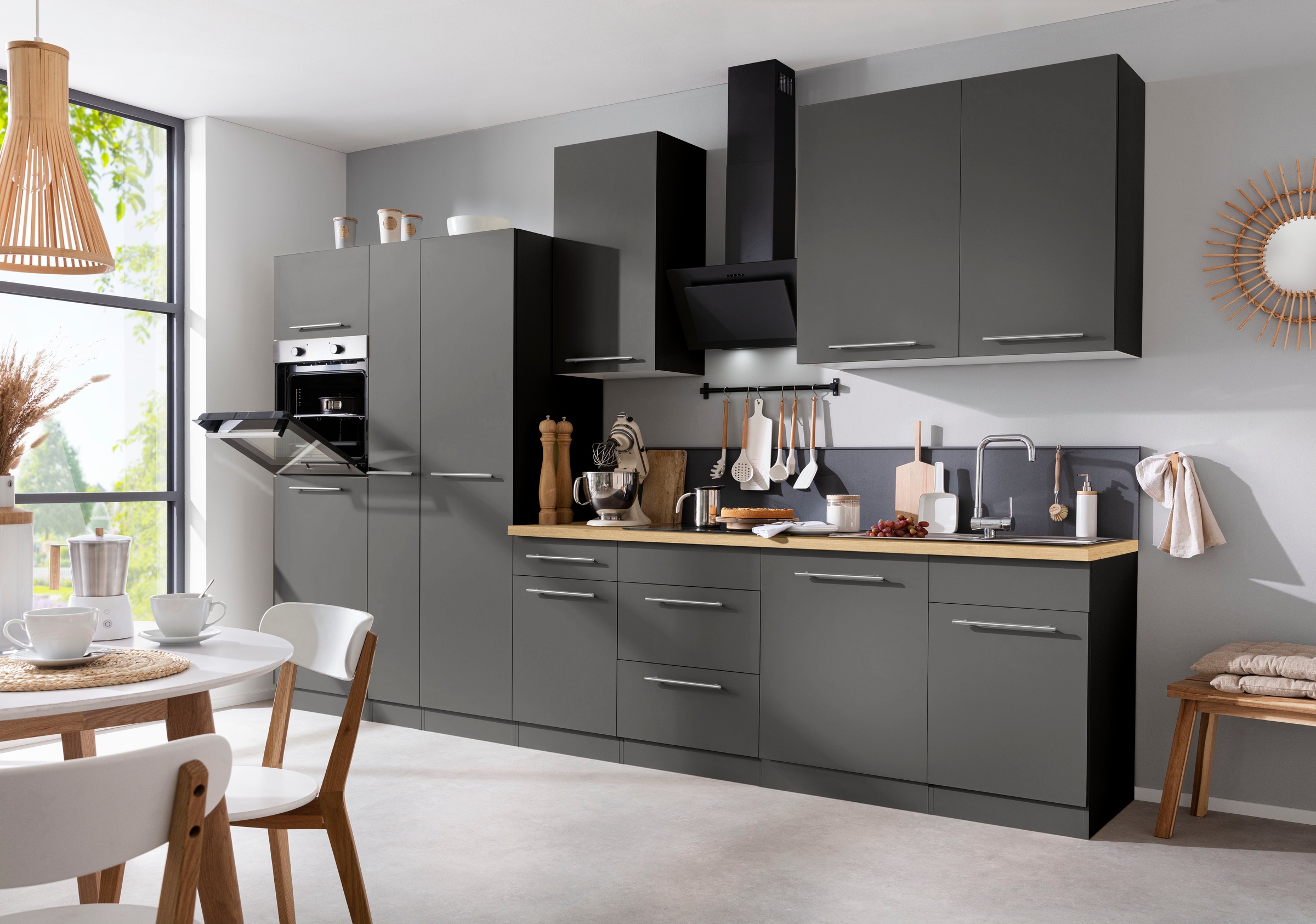 wiho Küchen Küchenzeile »Unna« mit E-Geräten, Breite 360 cm günstig online kaufen