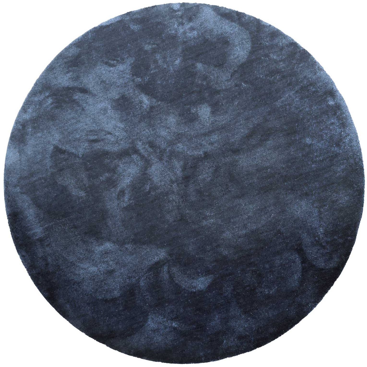 Homie Living Teppich »Pisa«, rund, 25 mm Höhe, Hochflor, Microfaser, uni, w günstig online kaufen