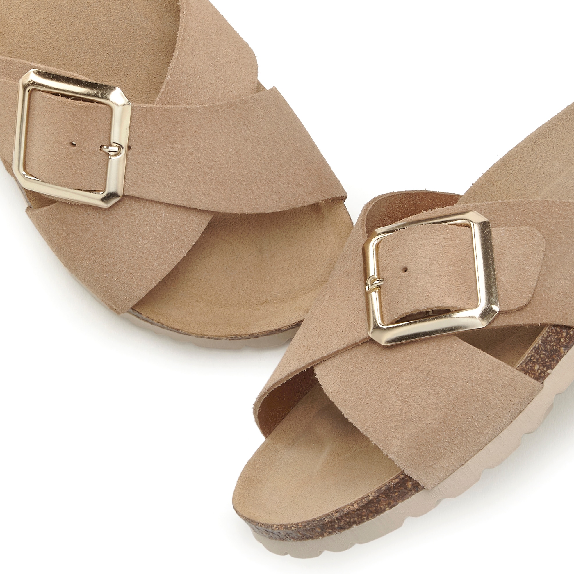 Elbsand Pantolette »Mule, Sandale, offener Schuh«, Sommerschuh aus hochwertigem Leder mit weichem Komfortkorkfußbett