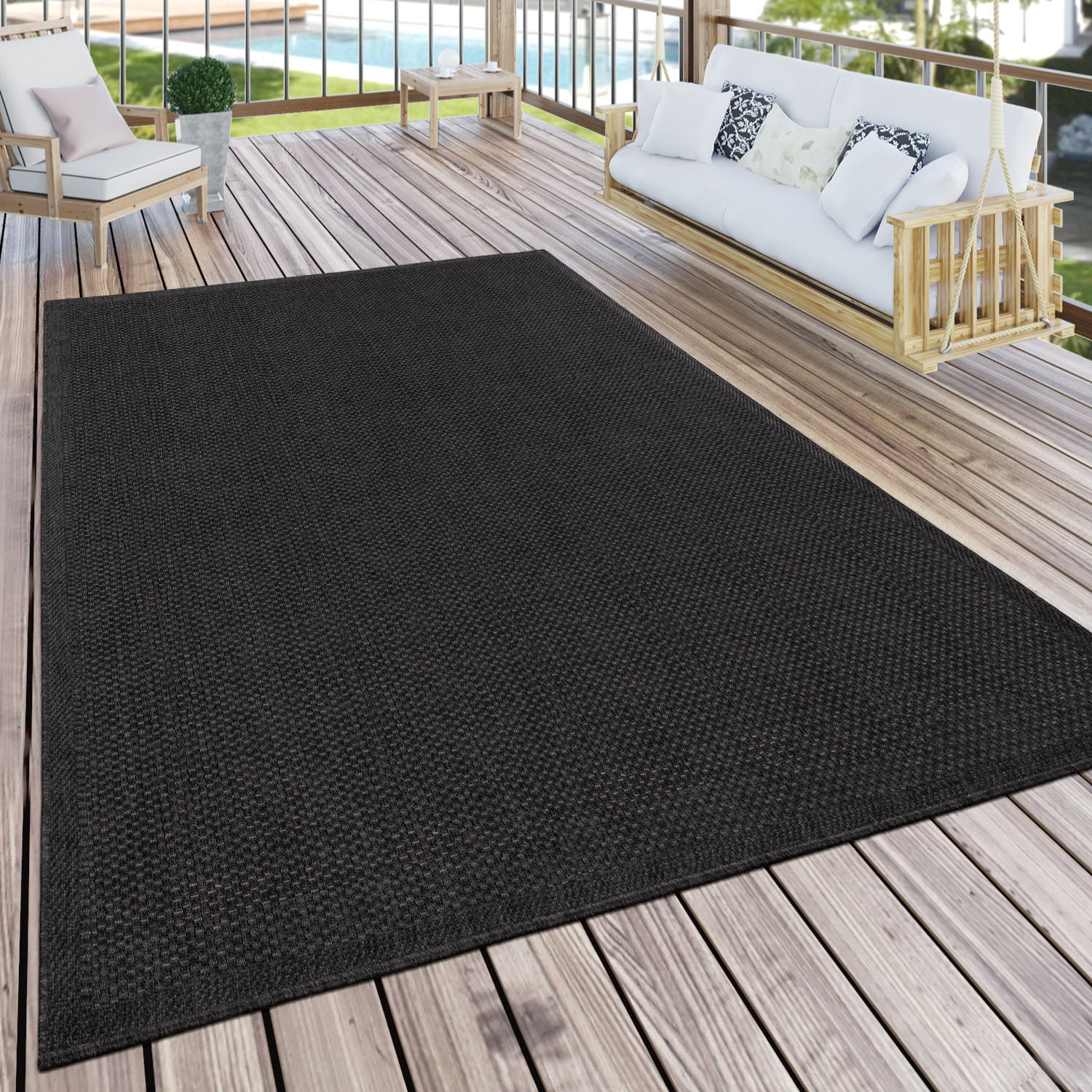 Paco Home Teppich »Timber 125«, rechteckig, 4 mm Höhe, Flachgewebe, Sisal O günstig online kaufen