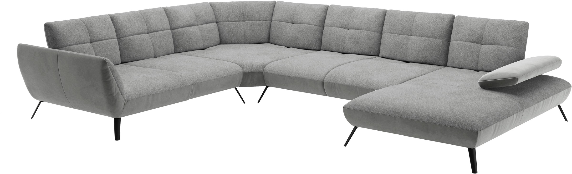 Places of Style Wohnlandschaft »Mikado U-Form«, inkl. Sitztiefenverstellung und Armteilverstellung