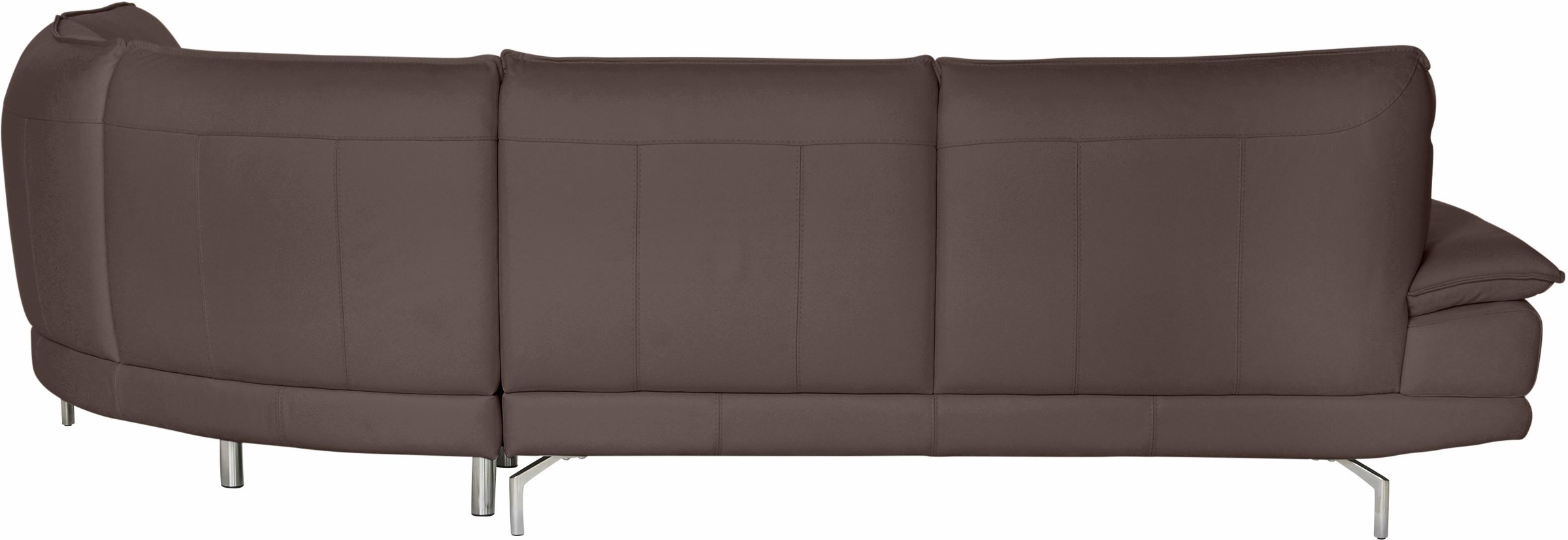 CALIA ITALIA Ecksofa »Dave, italienisches Designsofa L-Form, erstklassiger Sitzkomfort«, Ottomane wahlweise links oder rechts, in zwei tollen Lederqualitäten