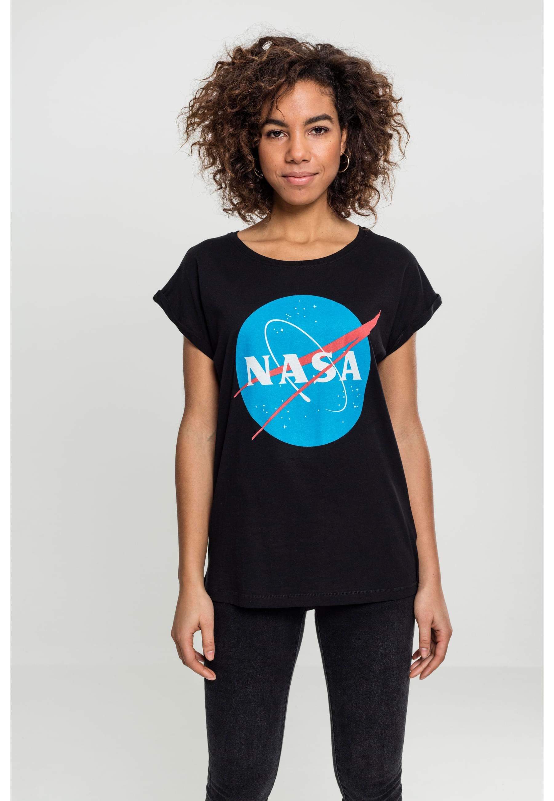 MisterTee T-Shirt »MisterTee Damen Ladies NASA Insignia Tee« 1 Stk.