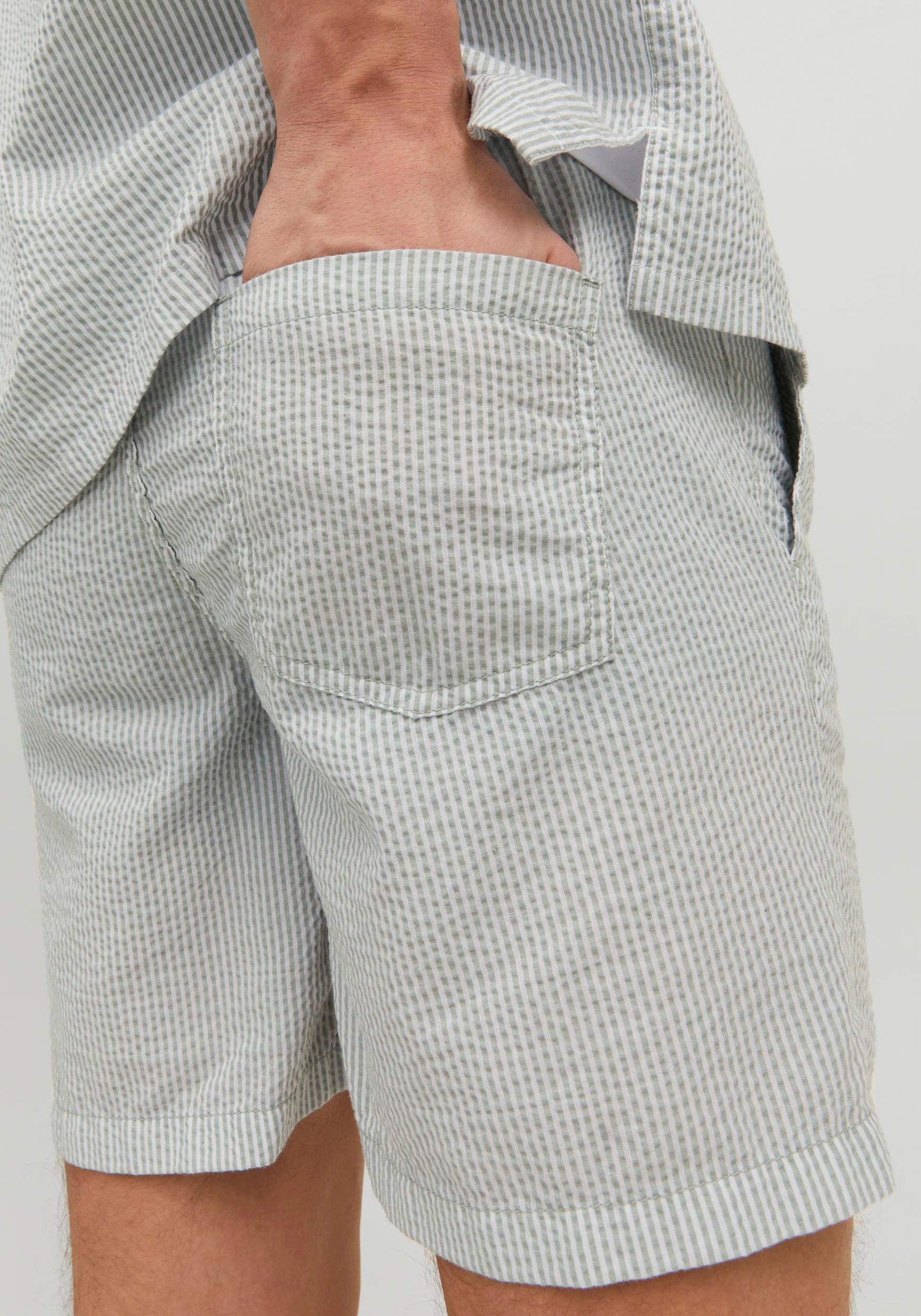 3. Bild von Jack & Jones Sweatshorts »JPSTJEFF JJJOGGER SEERSUCKER DEK SN«