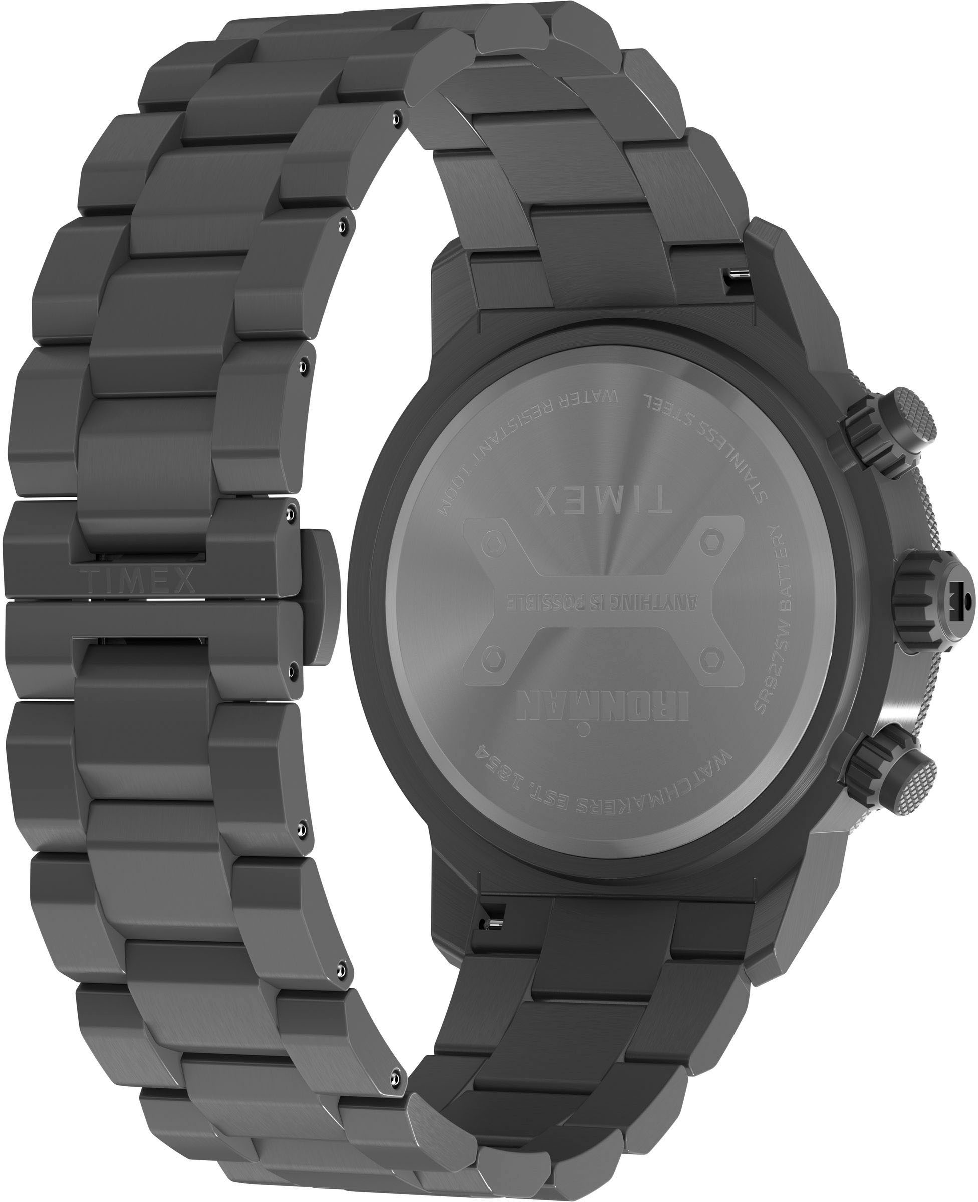 Timex Chronograph »ADRENALINE«, Quarzuhr, Armbanduhr, Herrenuhr,Edelstahlarmband,Stoppfunktion