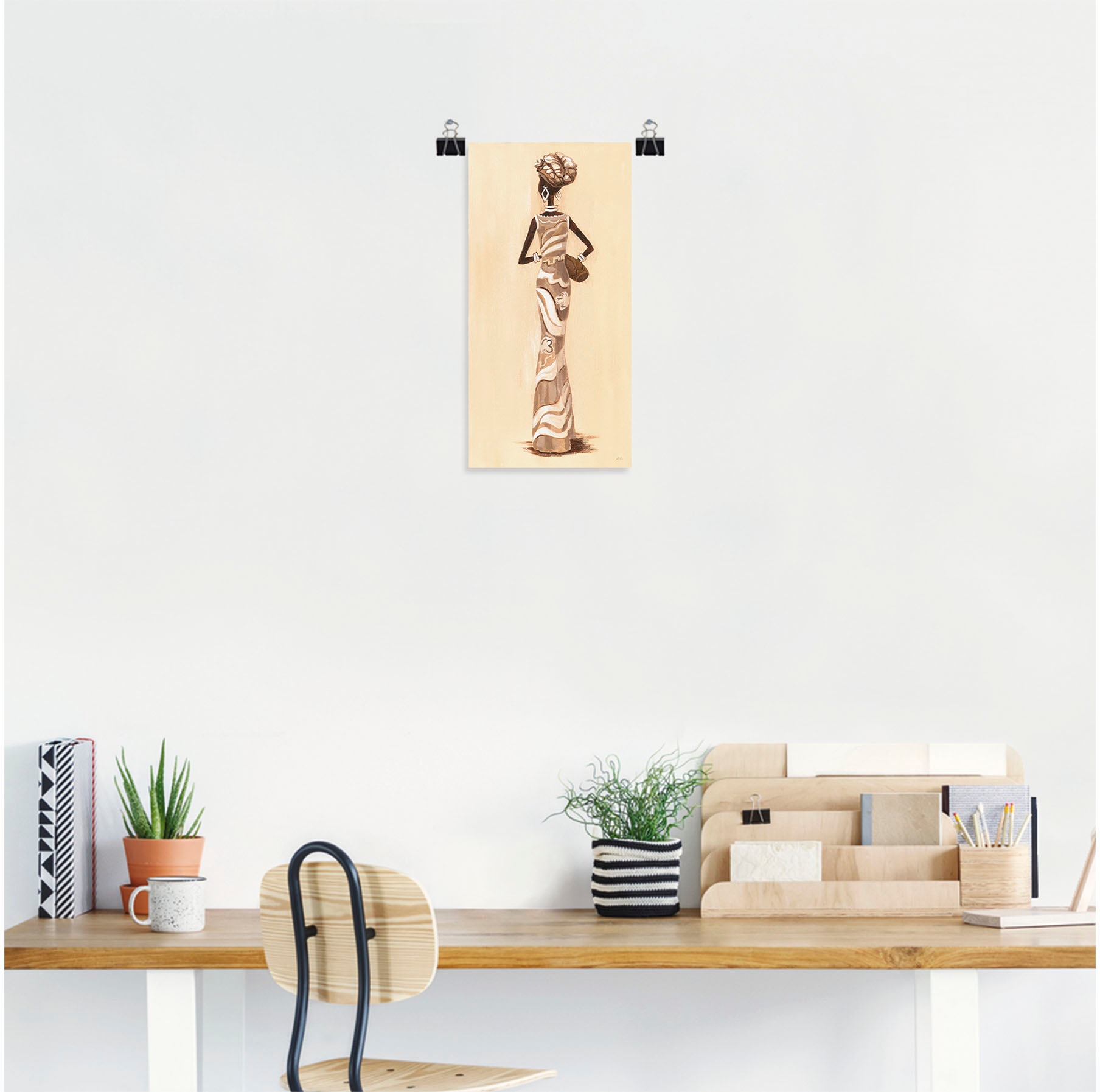 Artland Wandbild »Afrikanerin - Kehrseite«, Bilder von Frauen, (1 St.), als Leinwandbild, Poster in verschied. Größen