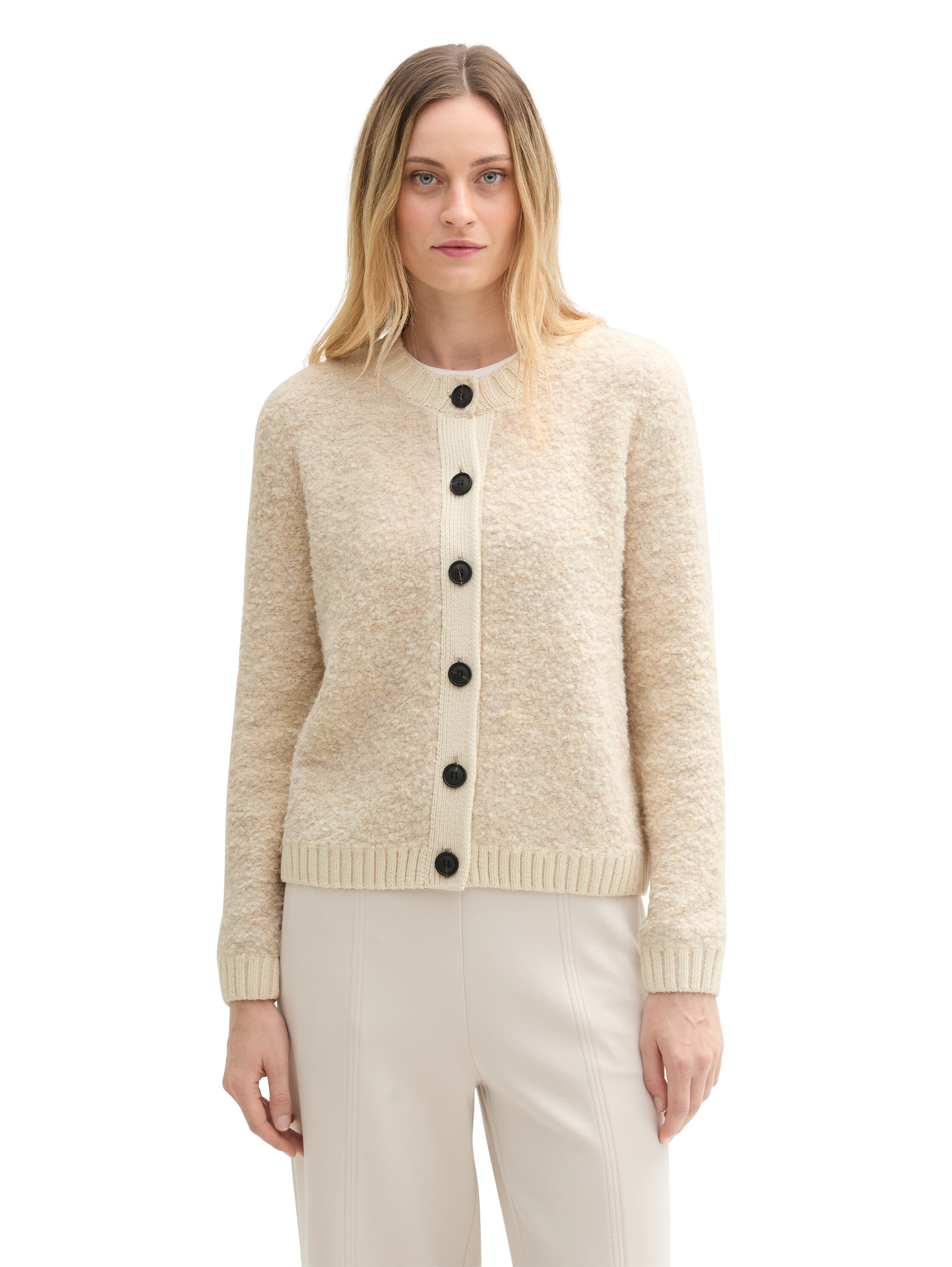 TOM TAILOR Cardigan, in Bouclé Optik