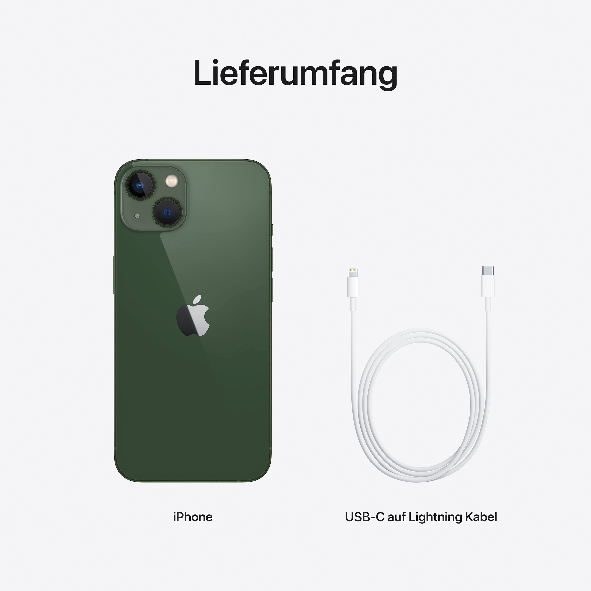 Apple Smartphone »iPhone 13«, Alpine Grün, 15,4 cm/6,1 Zoll, 128 GB Speicherplatz, 12 MP Kamera