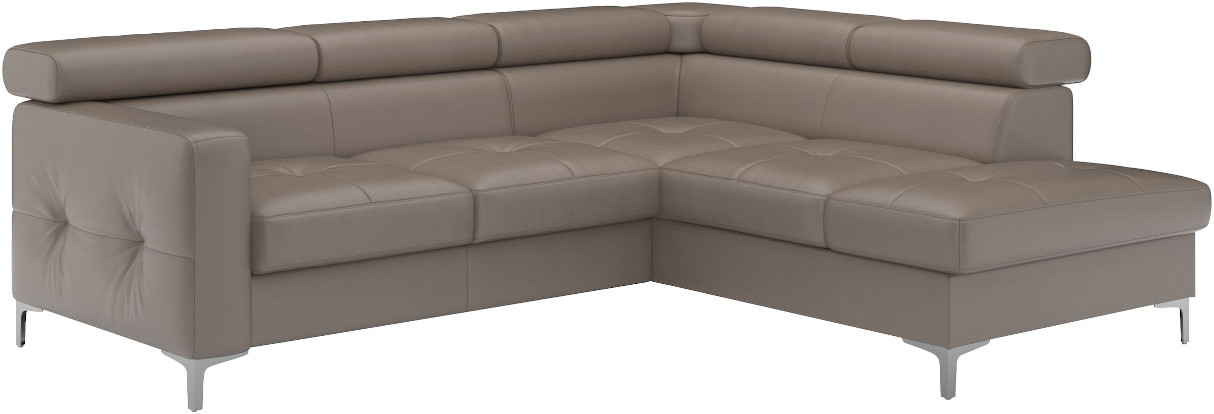 COTTA Ecksofa »Sammy L-Form«, mit Kopfteilverstellung, wahlweise mit Bettfunktion & Bettkasten