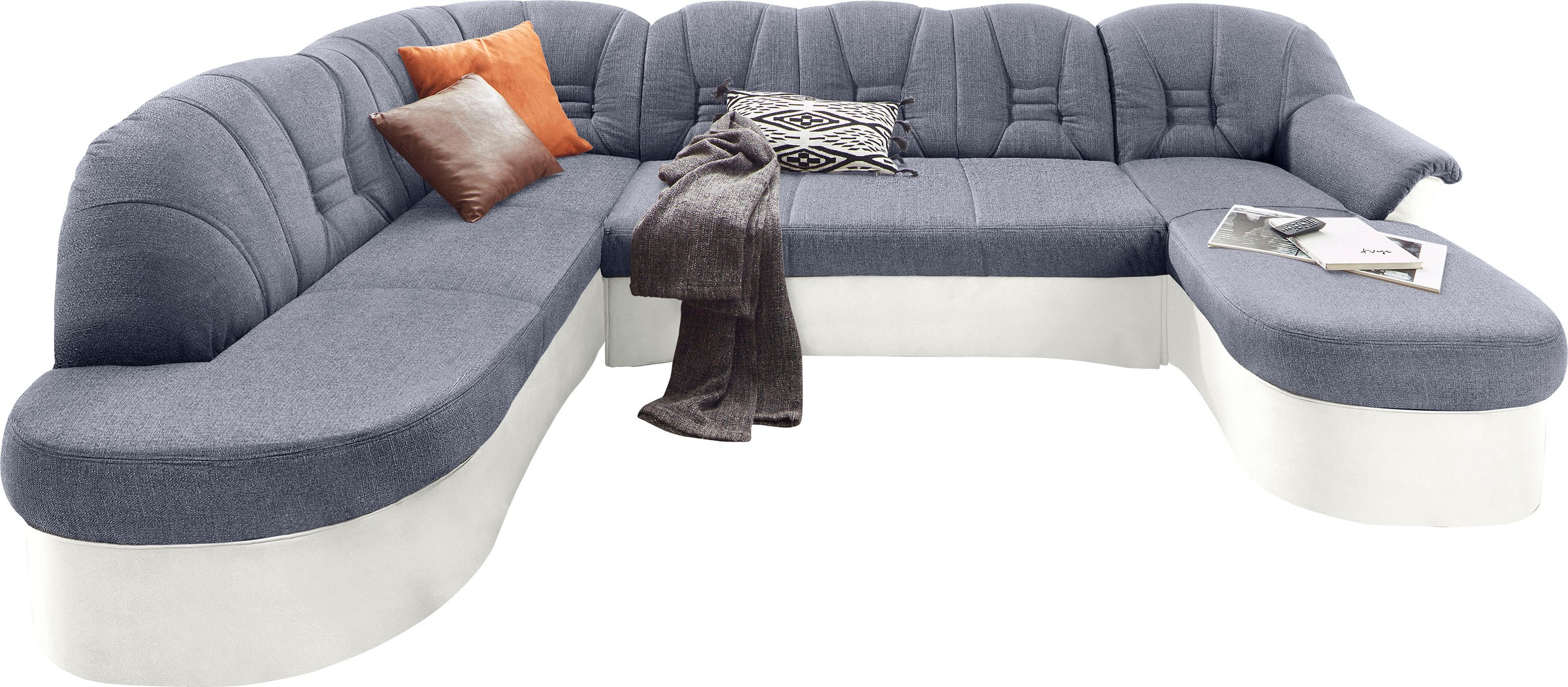 DOMO collection Wohnlandschaft "Elva U-Form", wahlweise mit Bettfunktion un günstig online kaufen
