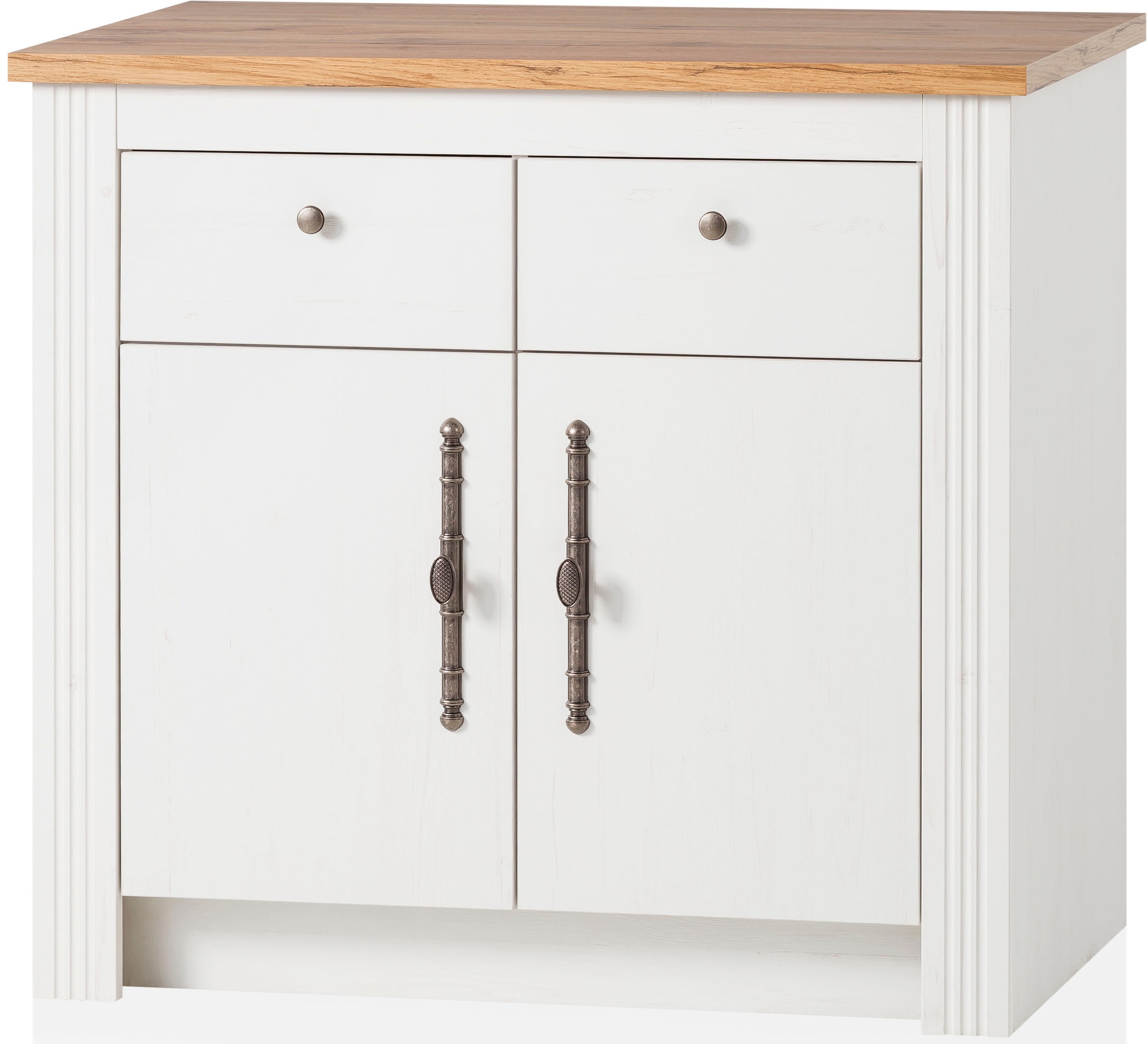 KOCHSTATION Unterschrank »Westminster«, im romantischen Landhausstil, Breite 100 cm