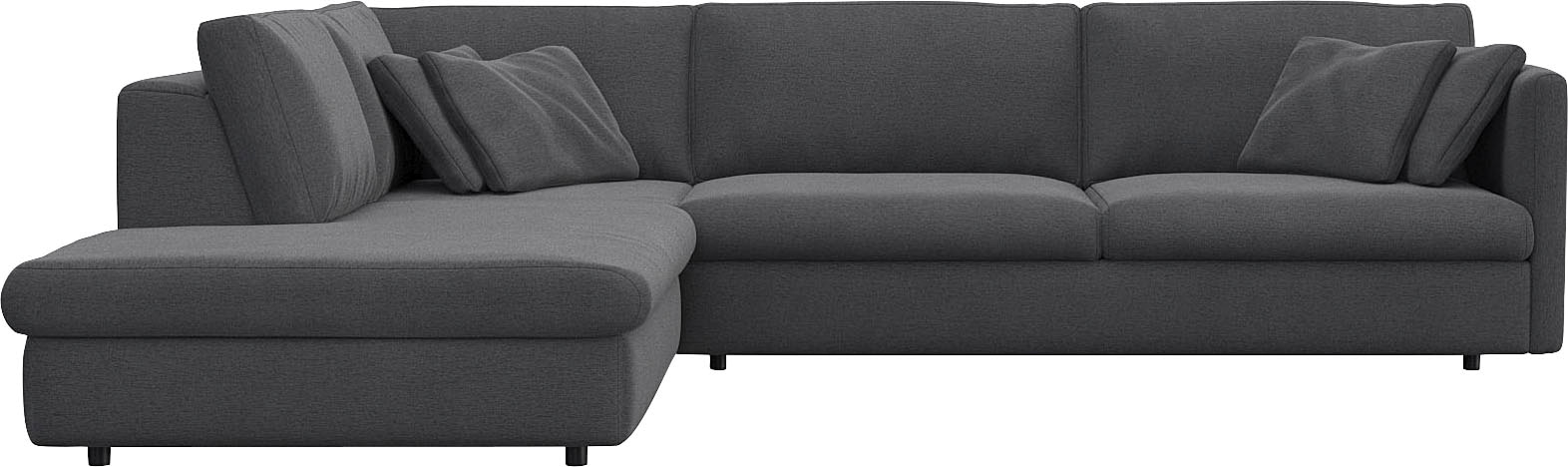 FLEXLUX Ecksofa »Lovane, elegant und zeitlos, bequem, L-Form« Weich & anschmiegsam, große Sitztiefe auf Kaltschaum, Dekokissen inkl.