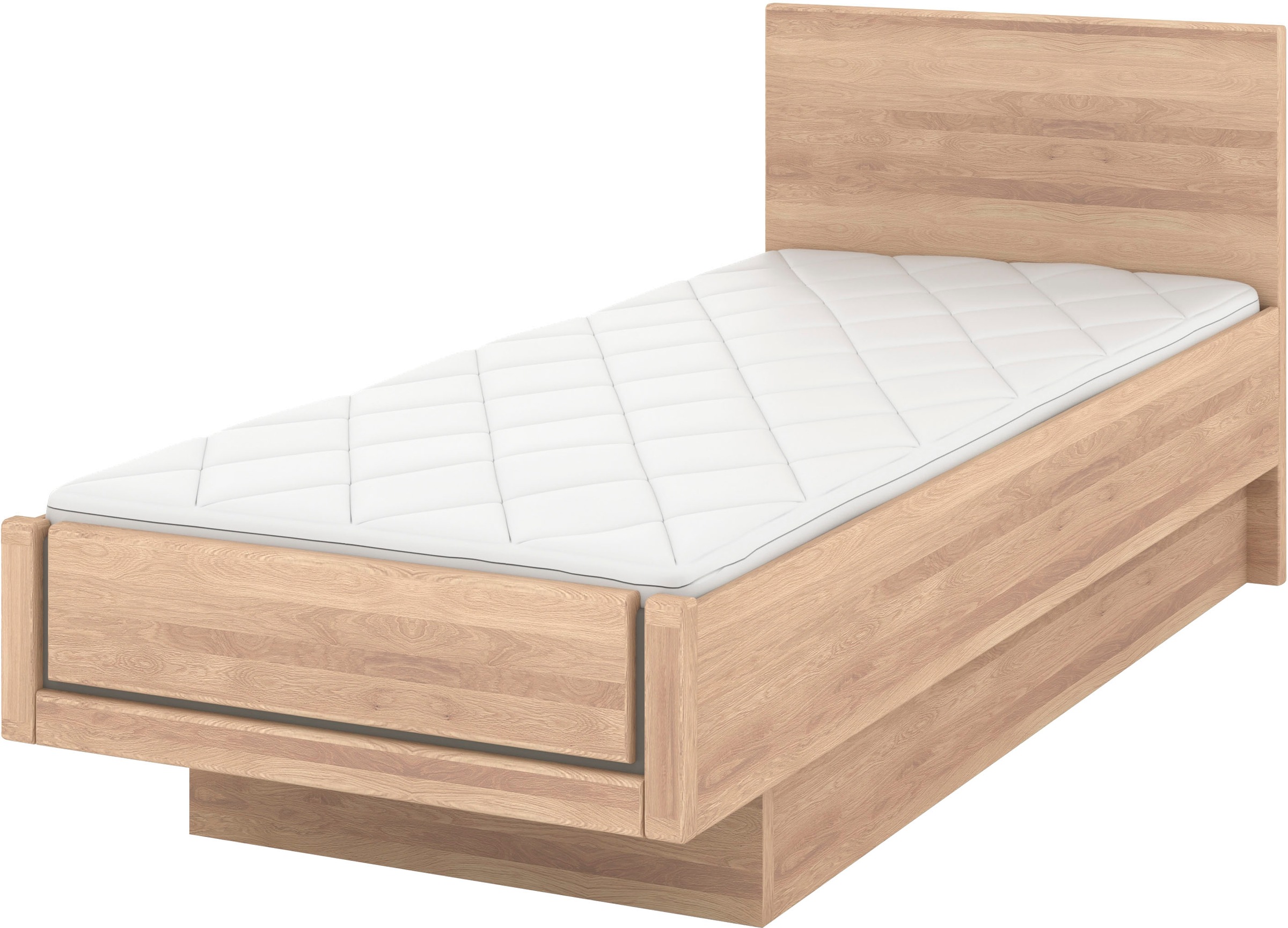 Musterring Holzbett »Sorrent, Bettgestell, Bettrahmen, teilmassiv Eiche«, ( günstig online kaufen