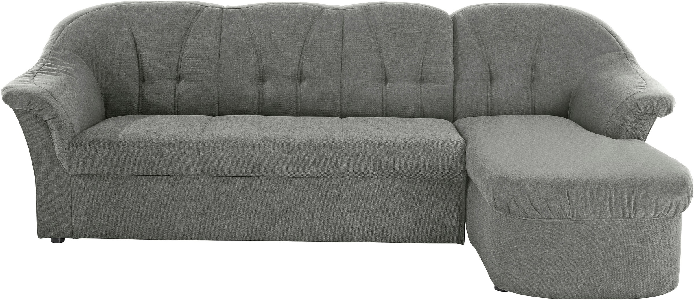 DOMO collection Ecksofa »Pegnitz, elegante Rückensteppung, komfortabel, L-Form«, wahlweise mit Bettfunktion