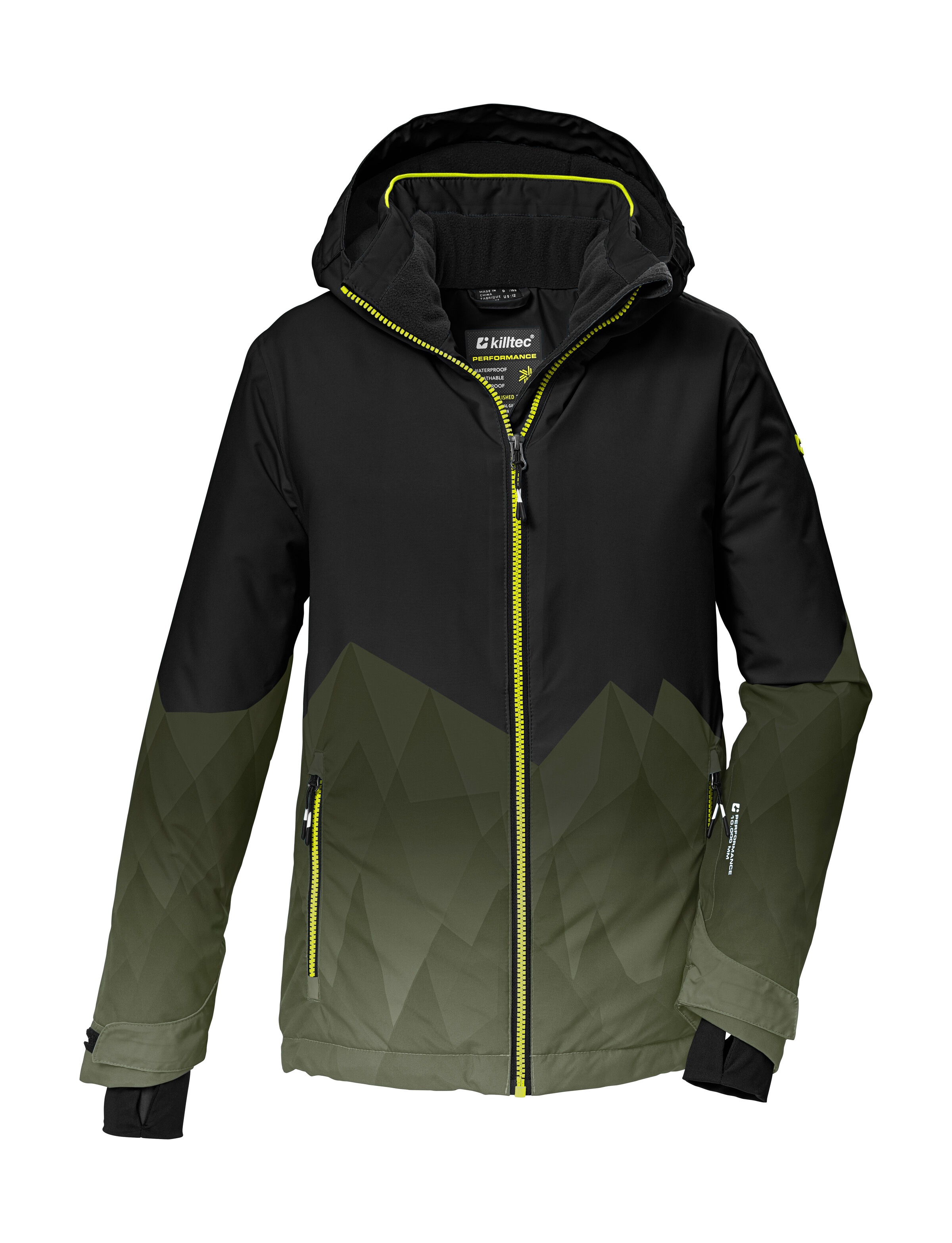 Killtec Skijacke »KSW 383 BYS SKI JCKT«, Wasser- und winddichte Skijacke mit verstellbarer Kapuze