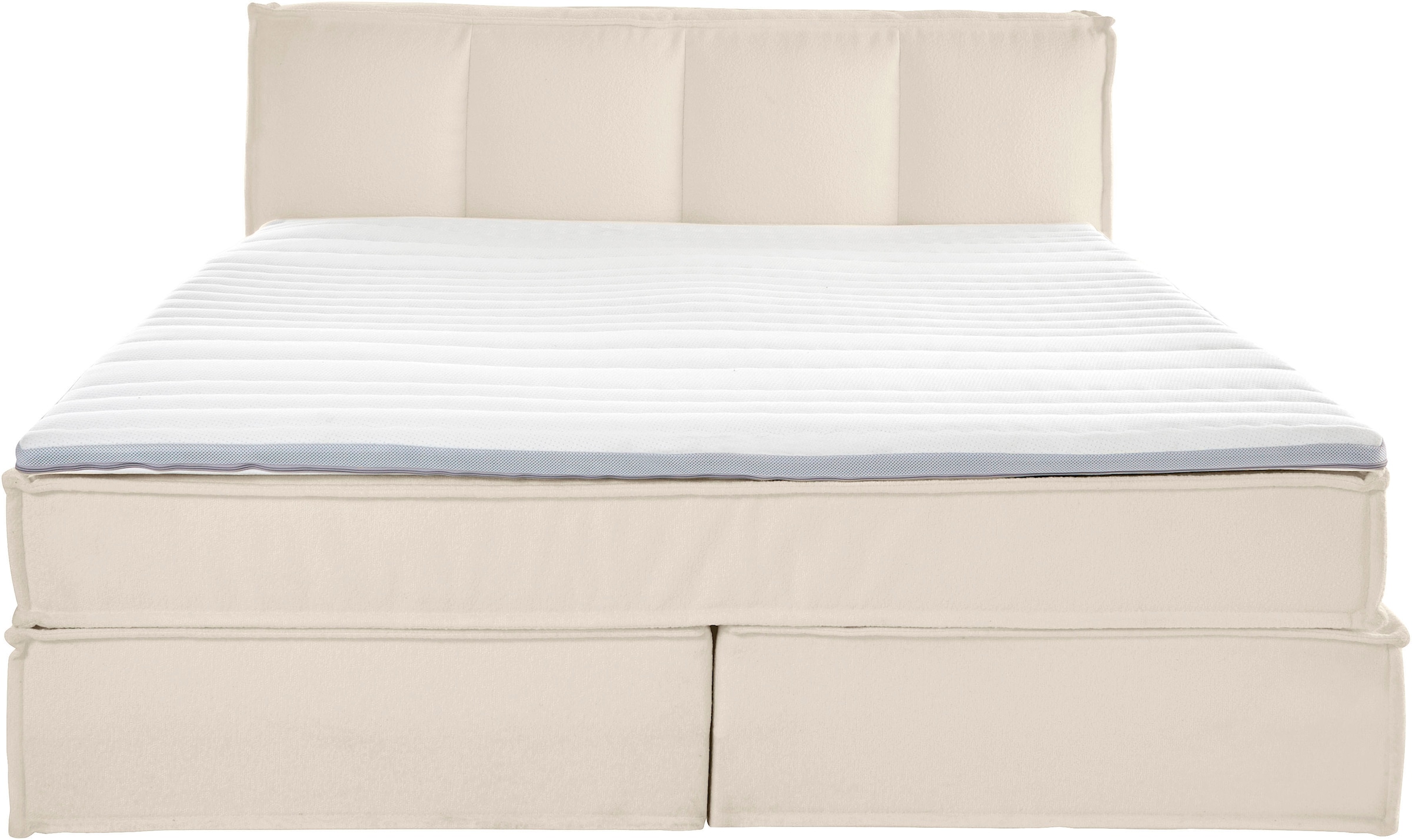 LeGer Home by Lena Gercke Boxspringbett »Addyson«, (Härtegrade H2, H3 und H4 wählbar), Boxspringbett inkl. Topper, 2 Matratzen