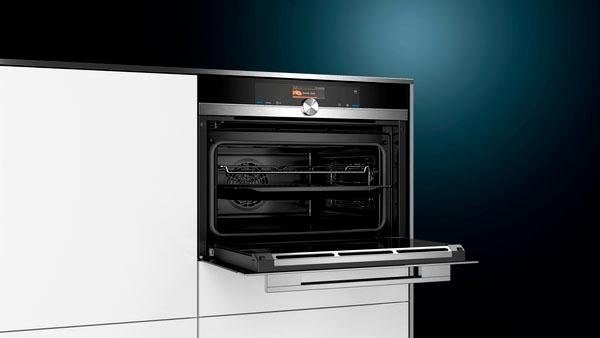12. Bild von SIEMENS Dampfbackofen iQ700 »CS636GBS2«, mit Teleskopauszug nachrüstbar