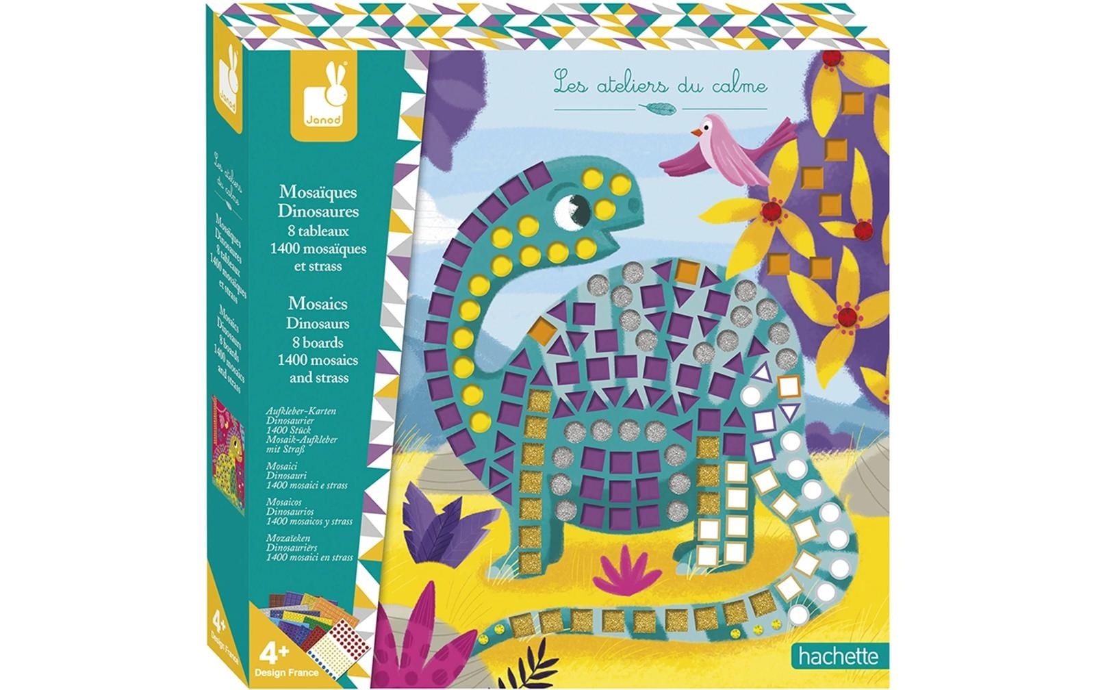 Janod Kreativset »Bastelset Dinosaurier Mosaik«