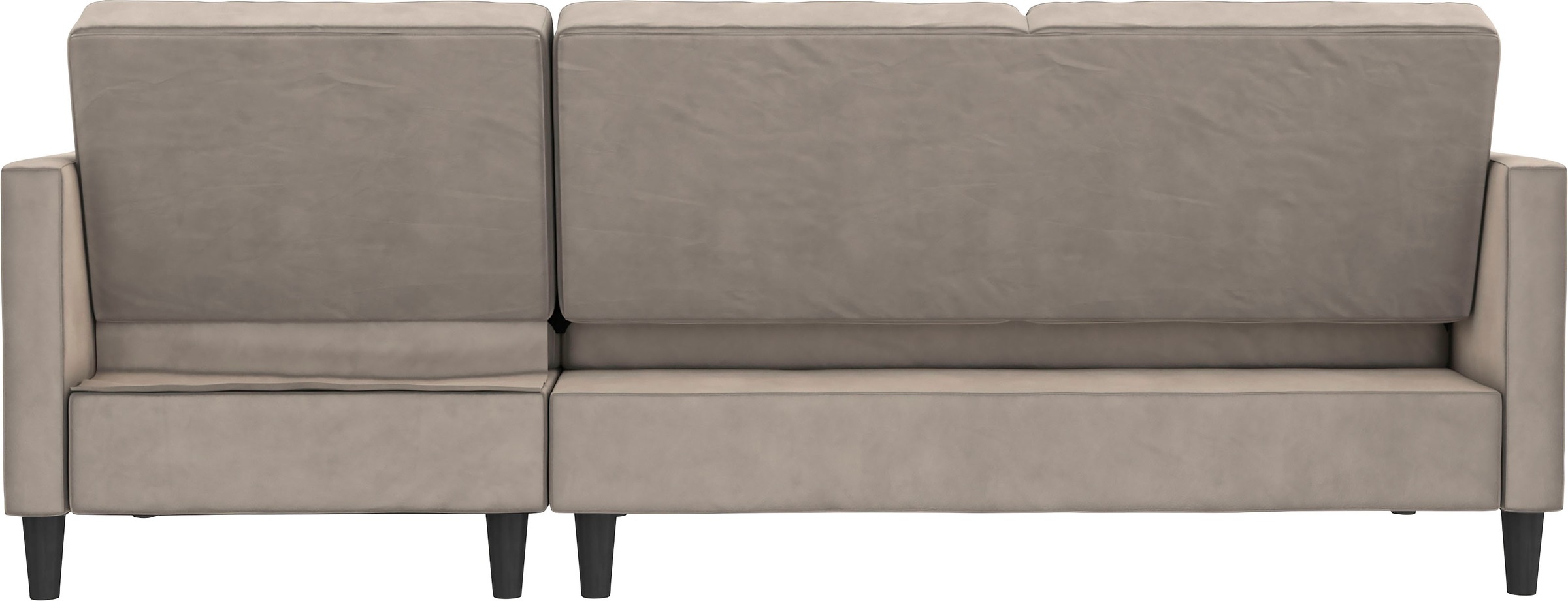 Dorel Home Ecksofa »Presley, L-Form,«, Ecksofa mit Bett-Funktion und Stauraum, verstellbare Rückenlehne