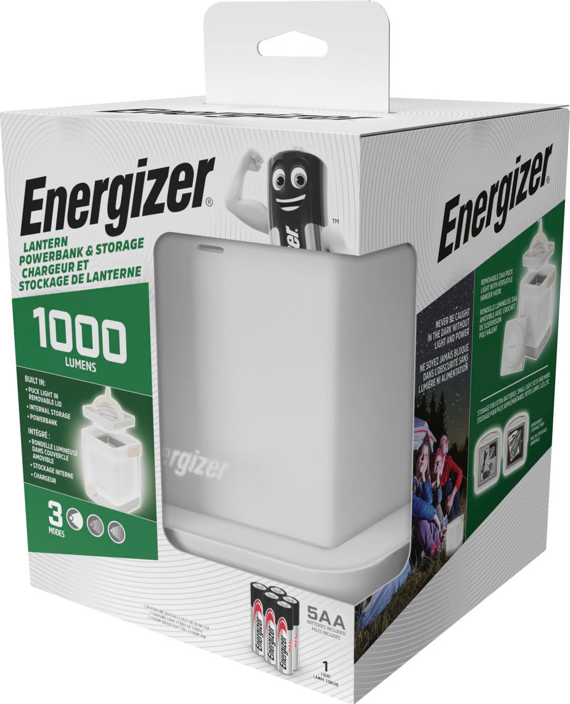 Energizer Laterne »Hybrid Power Light Cube«, Camping-Outdoorlampe/Leuchte/Laterne