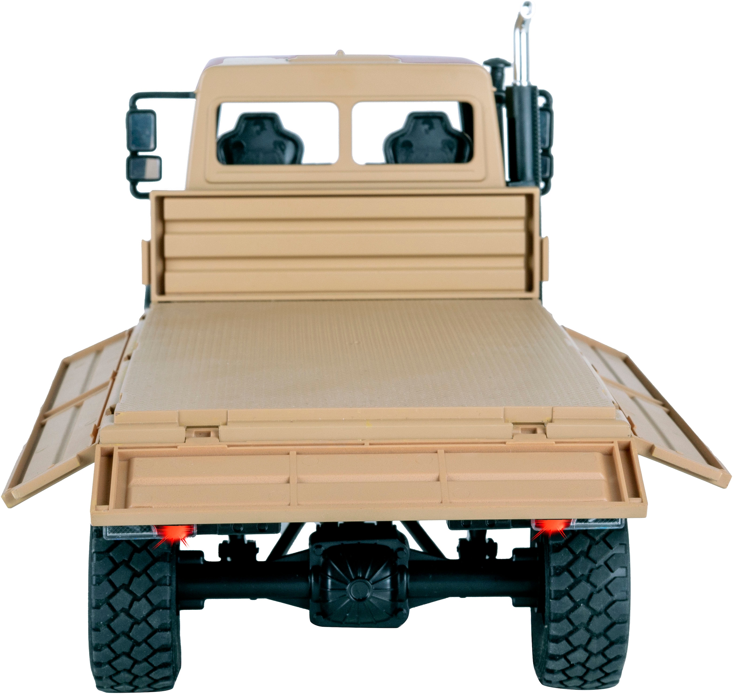 Jamara RC-LKW »Mercedes-Benz Unimog U5023 beige 2,4GHz« LED-Licht; Maßstab 1:14