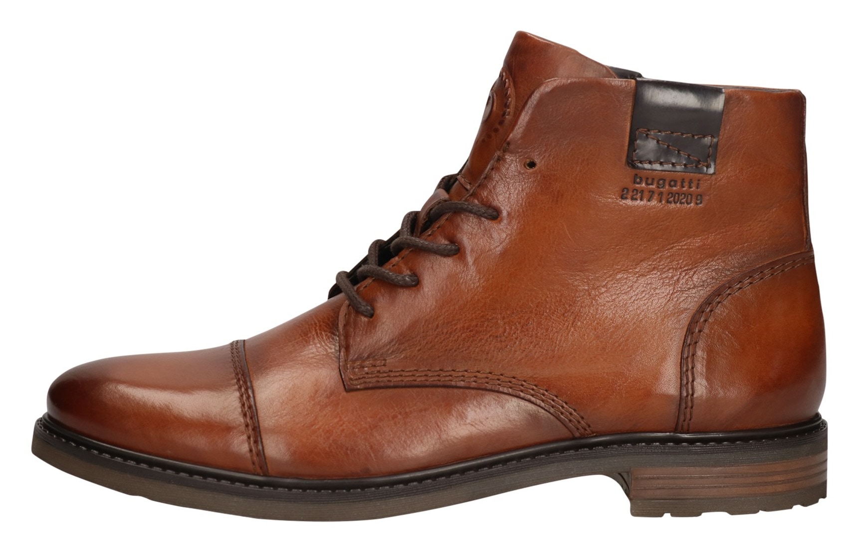 bugatti Schnürboots, Stiefel, Schnürstiefelette, Business-Boots mit Reißverschluss