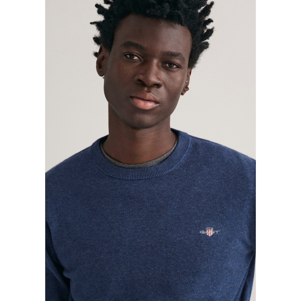 Gant Rundhalspullover »Classic Cotton C-Neck«