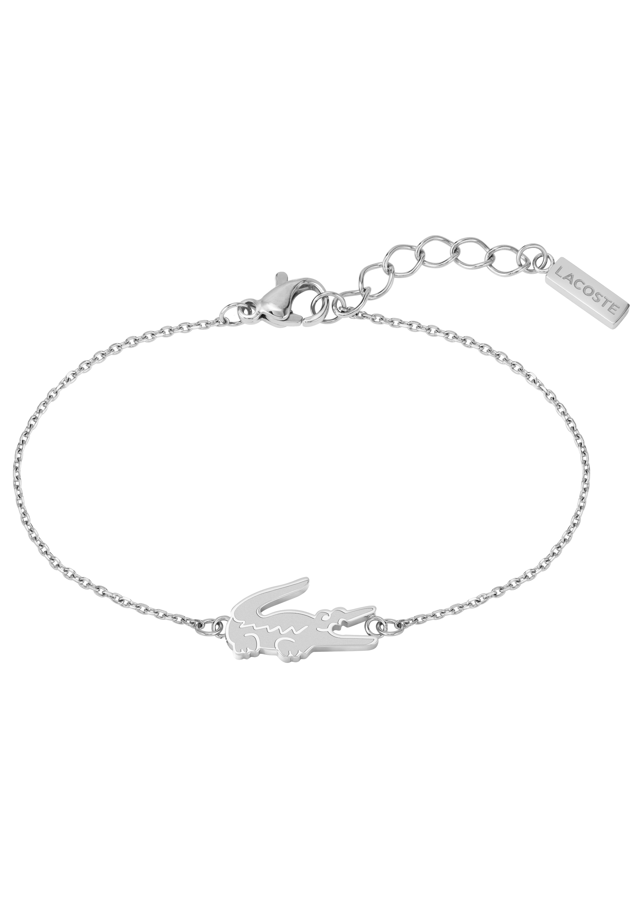 Lacoste Armband »Schmuck Edelstahl Armband Ankerkette CROCODILE«