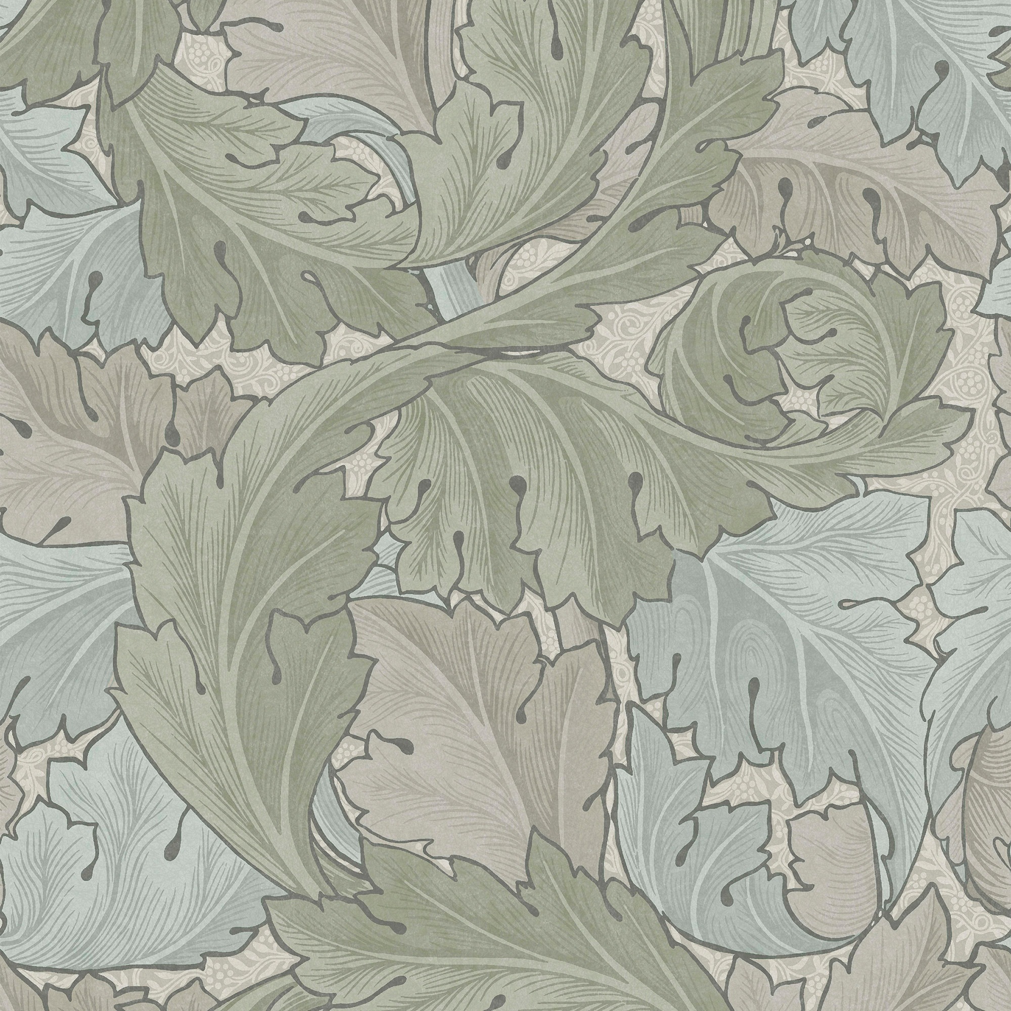 WILLIAM MORRIS AT HOME Vliestapete »Acanthus« Retro texturiert Design Tapeten