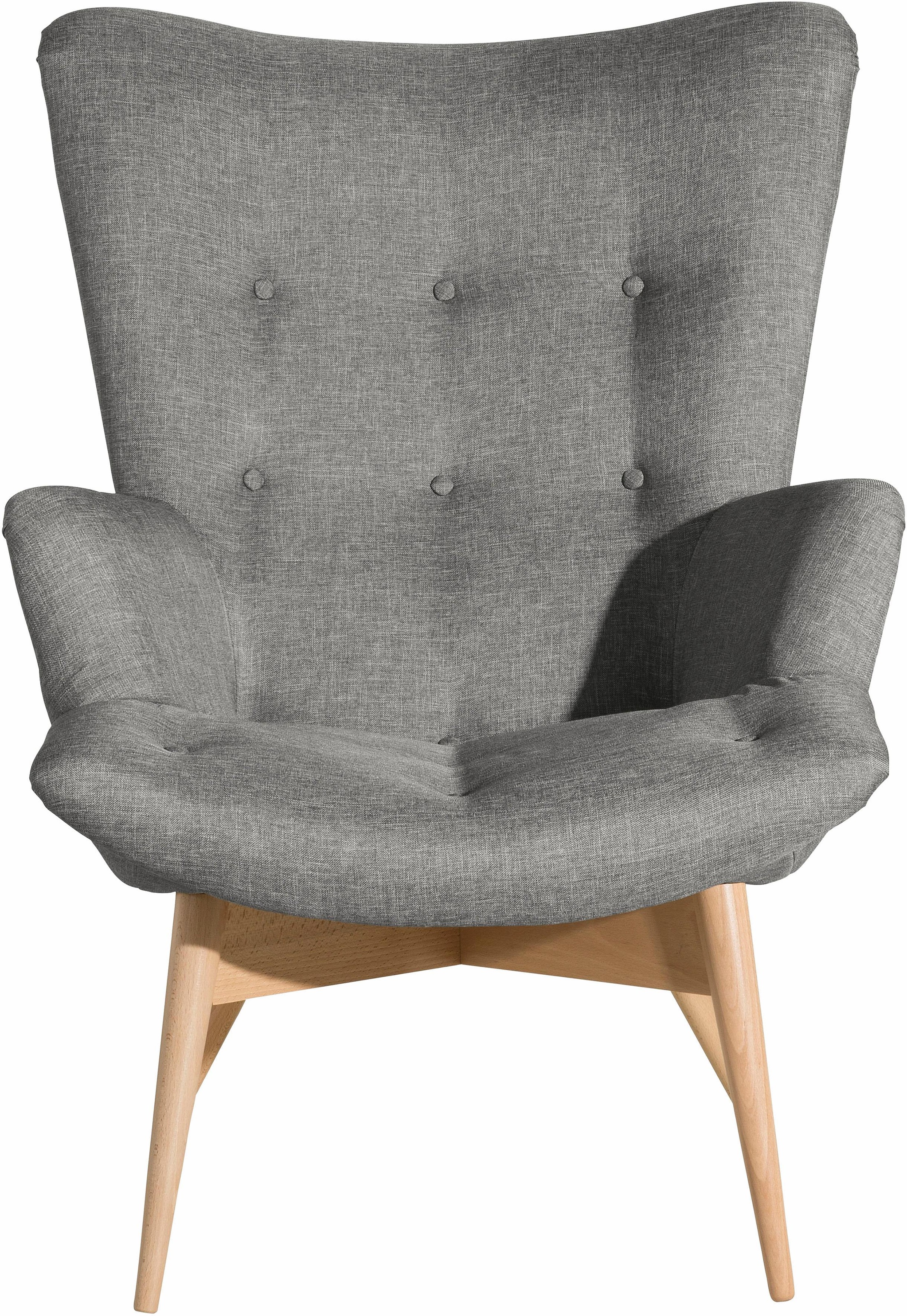 Max Winzer® Sessel »Arne, Hochlehnsessel, Loungesessel«, in Schalenform, im Retrolook, Hochlehner