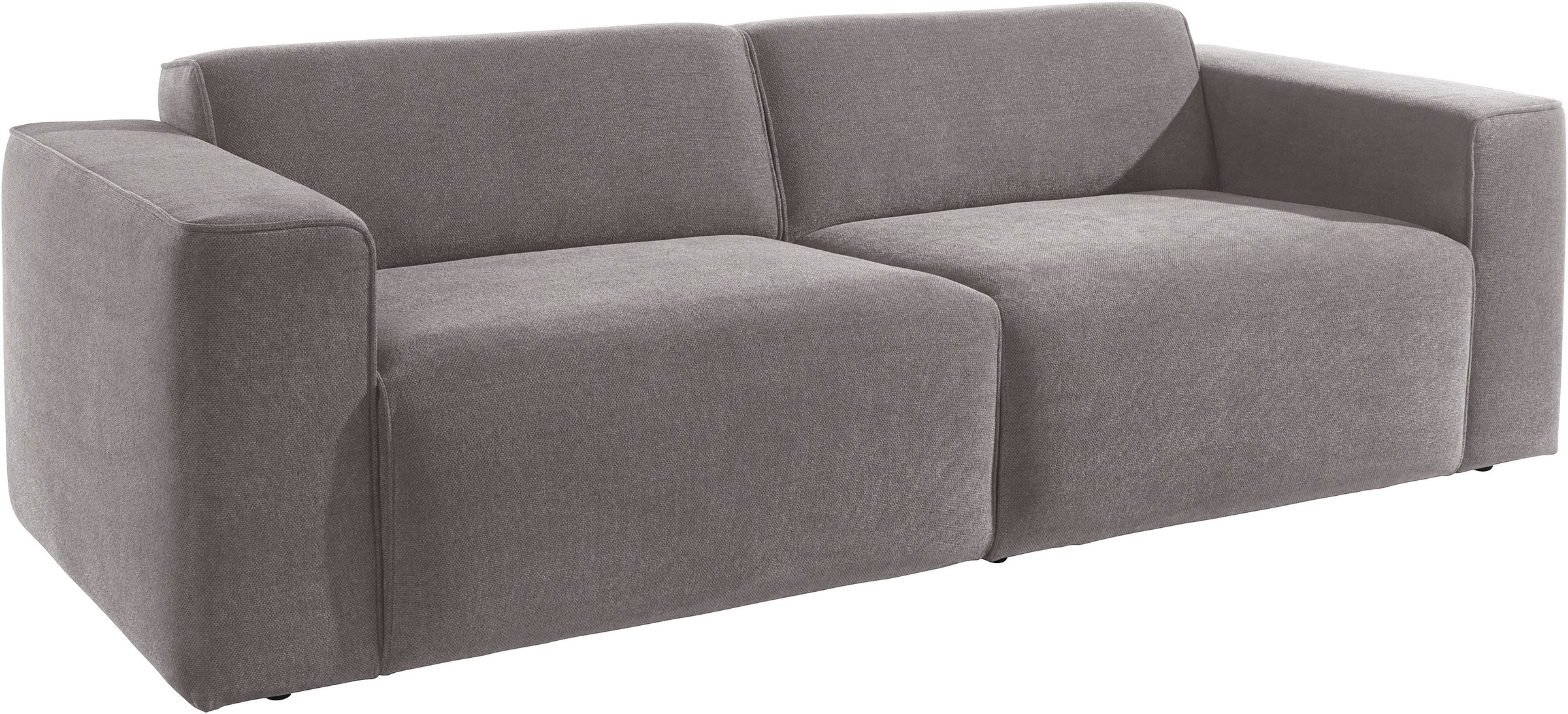 andas 3-Sitzer »Noord mit Kedernaht, Breite 232 cm«, Cord, Struktur, Webstoff, mit Wellenunterfederung, Massivholzrahmen
