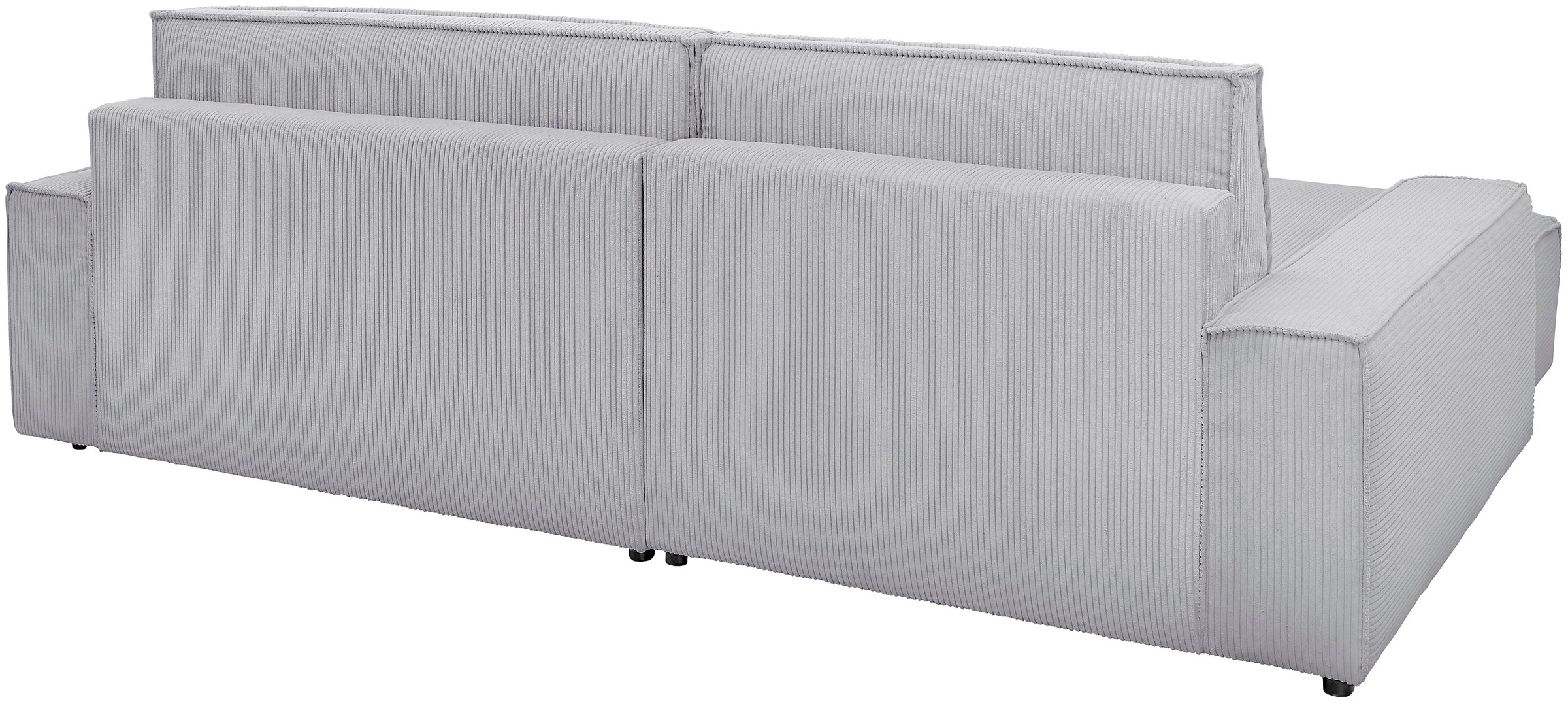 Home affaire Ecksofa »NEU: SHERWOODL XXL 284, Big-Sofa L-Form, tiefe Sitzfläche 95 cm, Cord,«, Leinenoptik, Recamiere rechts/links, auch als Schlafsofa stellbar