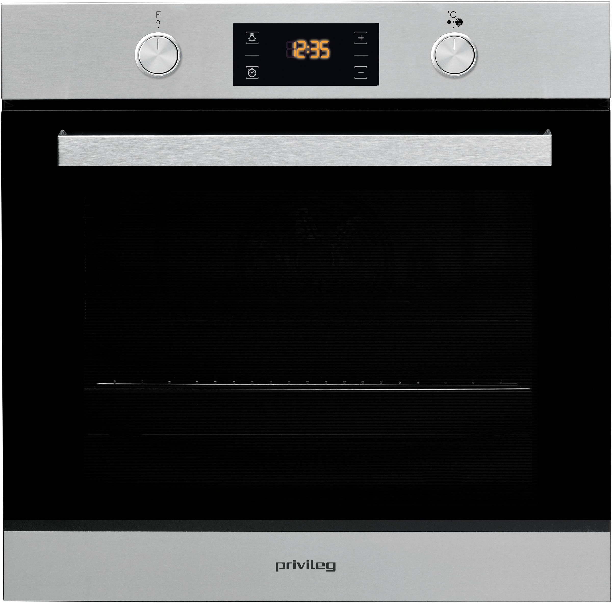 Privileg Backofen-Set »BAKO Turn&Cook 400«, PBWR6 OP8V2 IN, mit 2-fach-Teleskopauszug, Pyrolyse-Selbstreinigung, mit Restwärmeanzeige