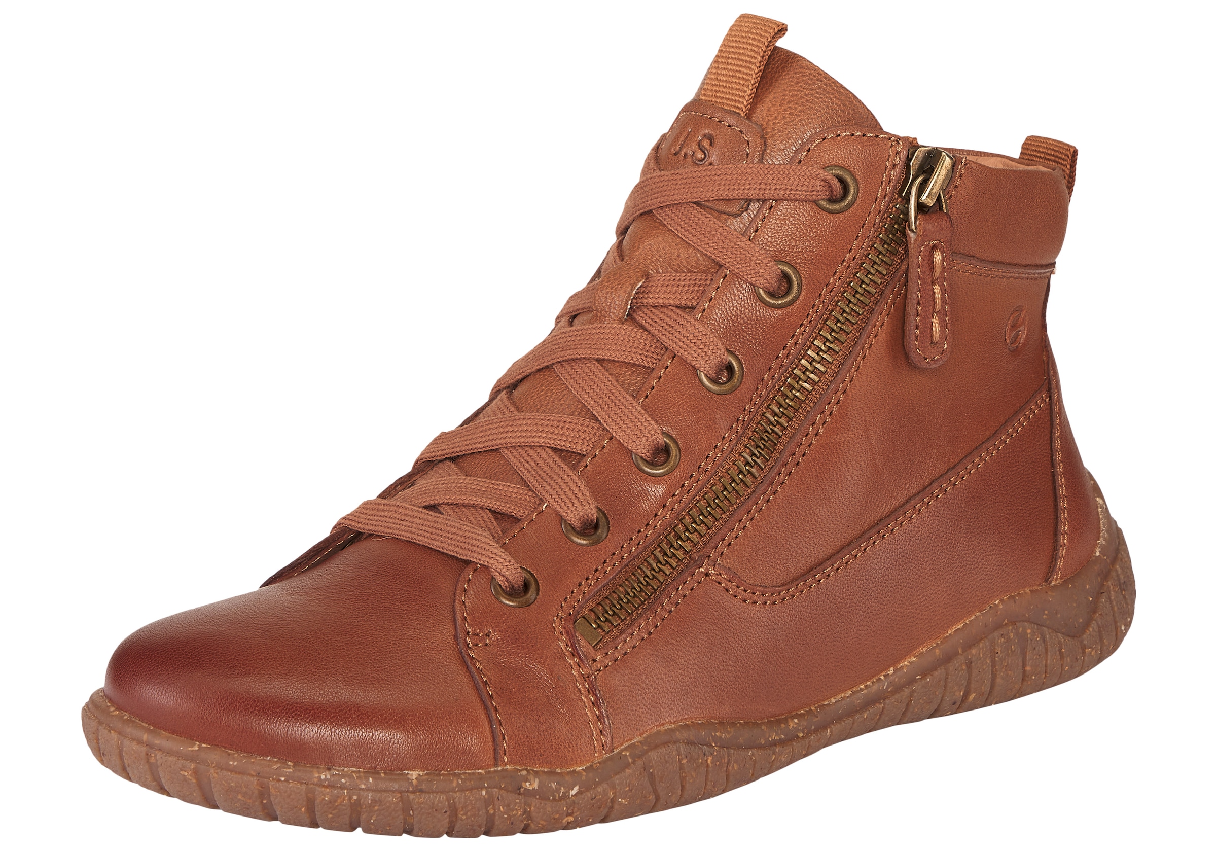 Josef Seibel Barfußschuh »Wynona 15«  Schnürboots mit zwei Reißverschlüssen, Weite G (=weit)